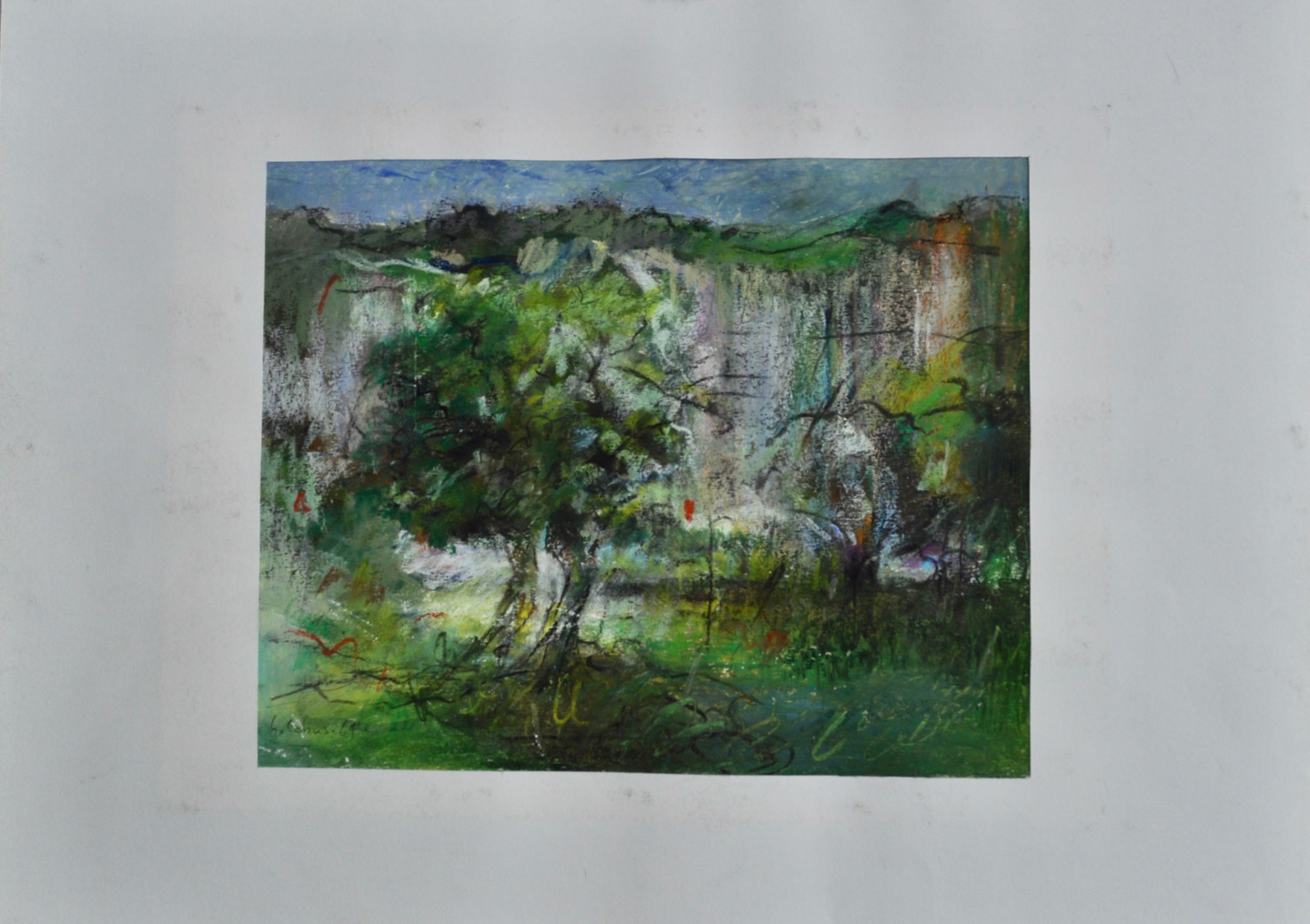 pastel à l'huile