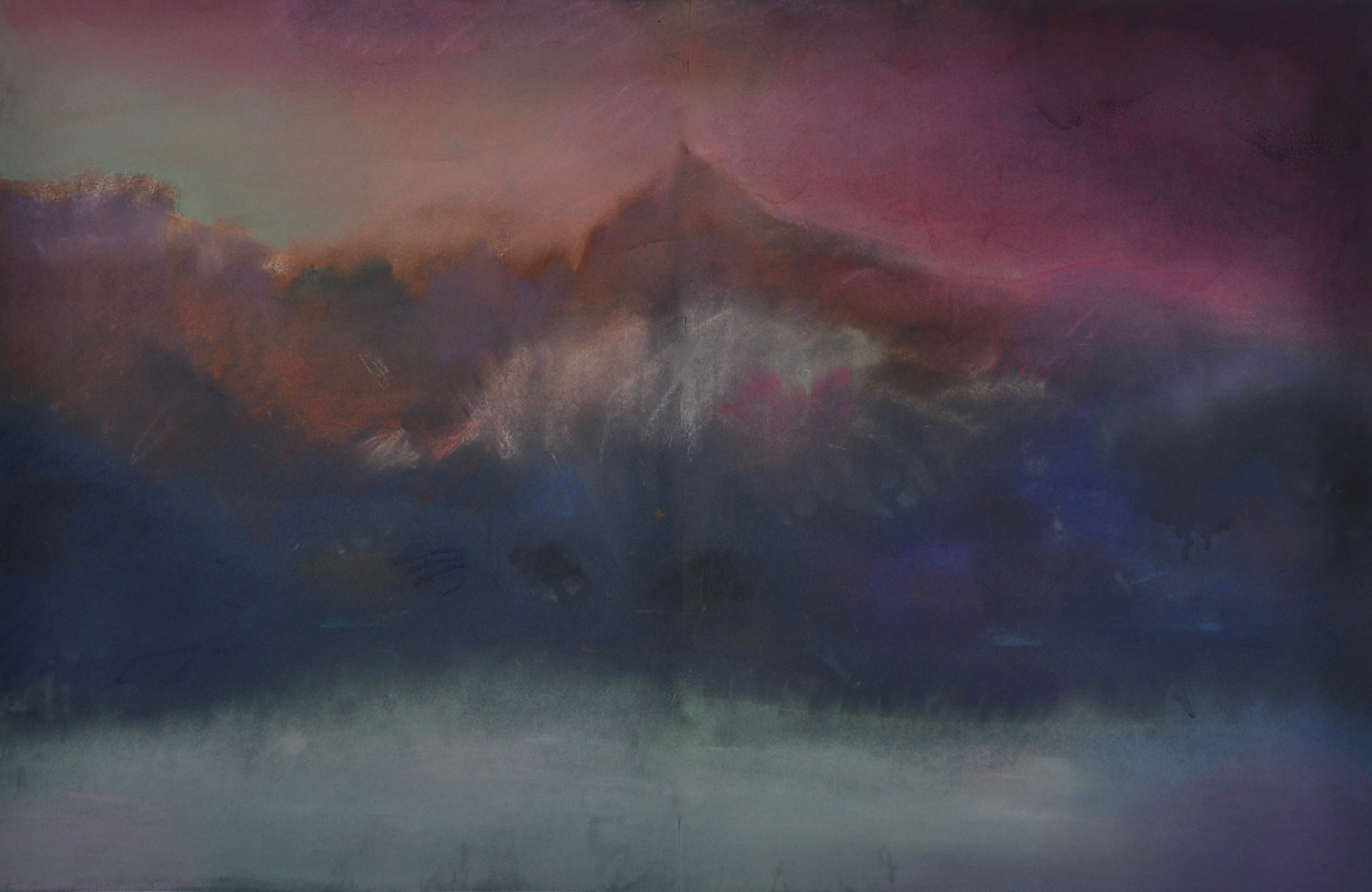 Tropique-Pastel-2015-100 x 0,60- 2015. ''Sommet''format 1mX0,65cms