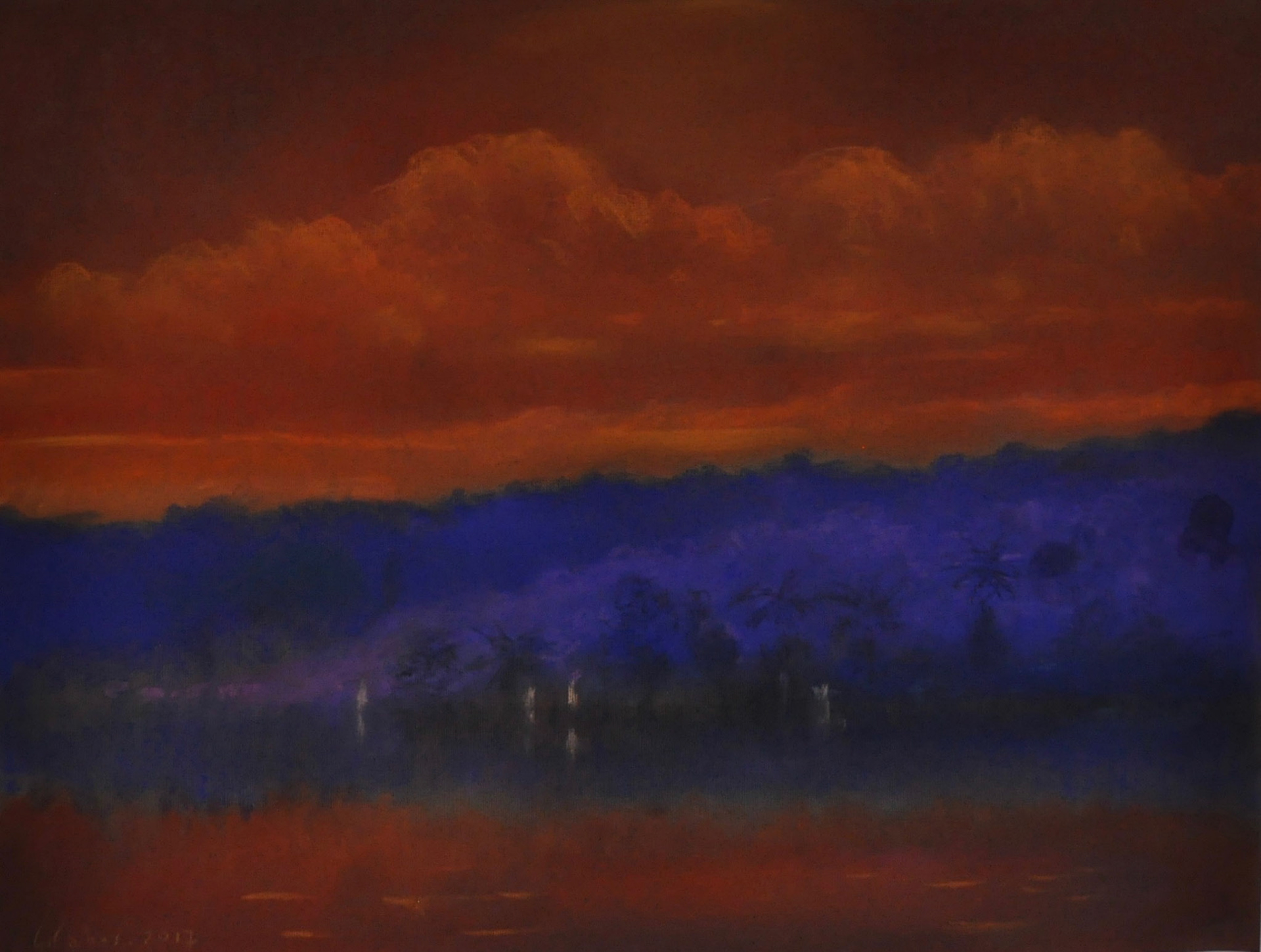 Tropiques-2017—pastel—0,50X0,65cms—mode M-Amazone 1.