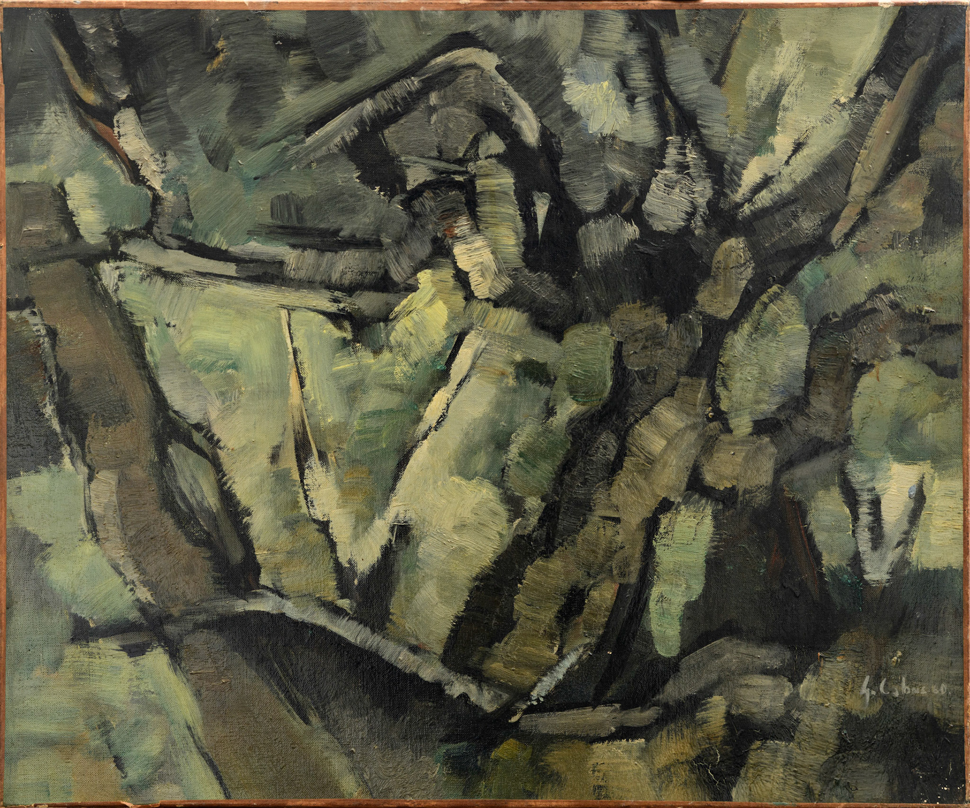 Elements d’un paysage Branchage - 15 fig - 65x54 - 1960