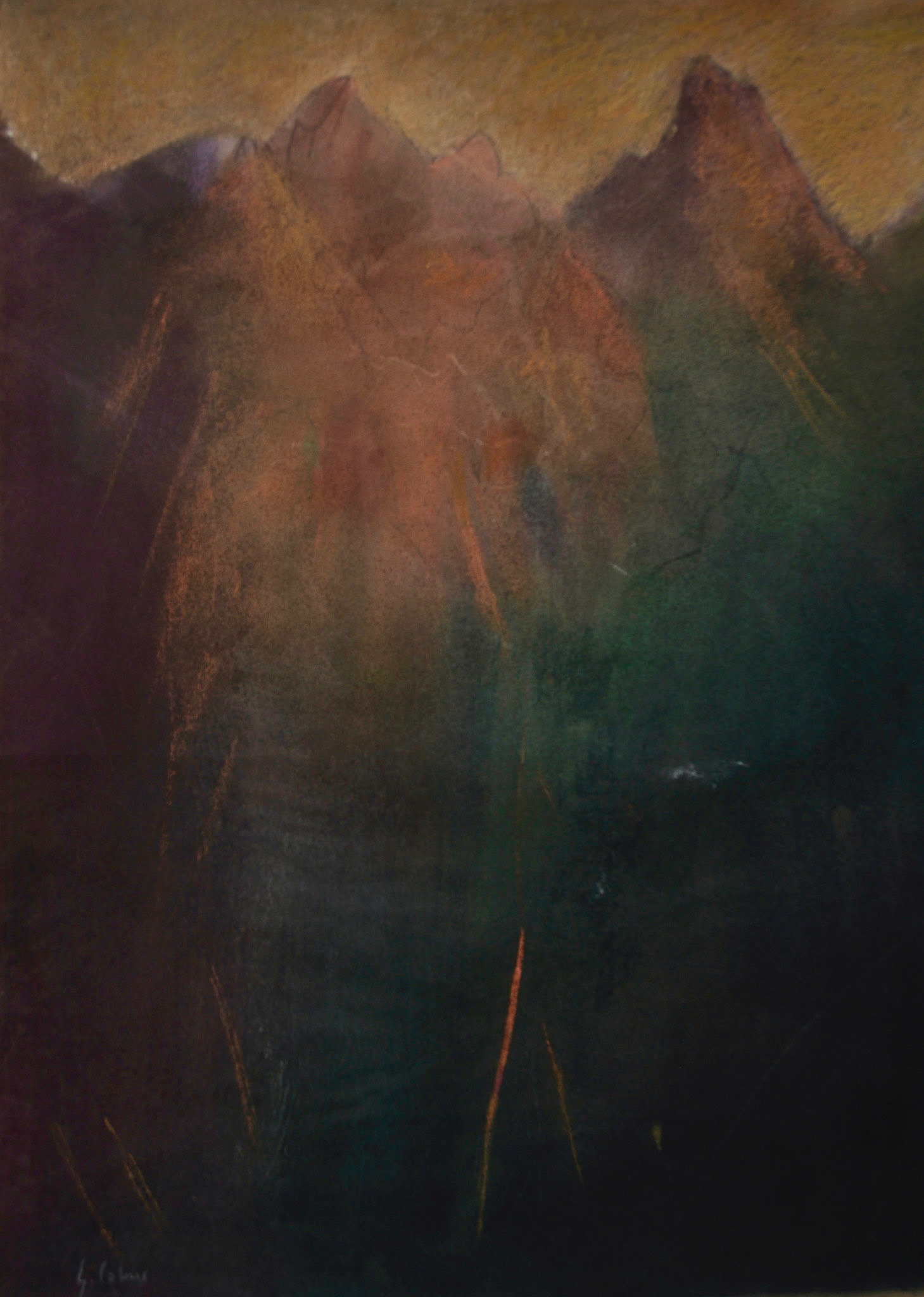 De l'autre côté. 2003. Pastel-40,5x50,5.