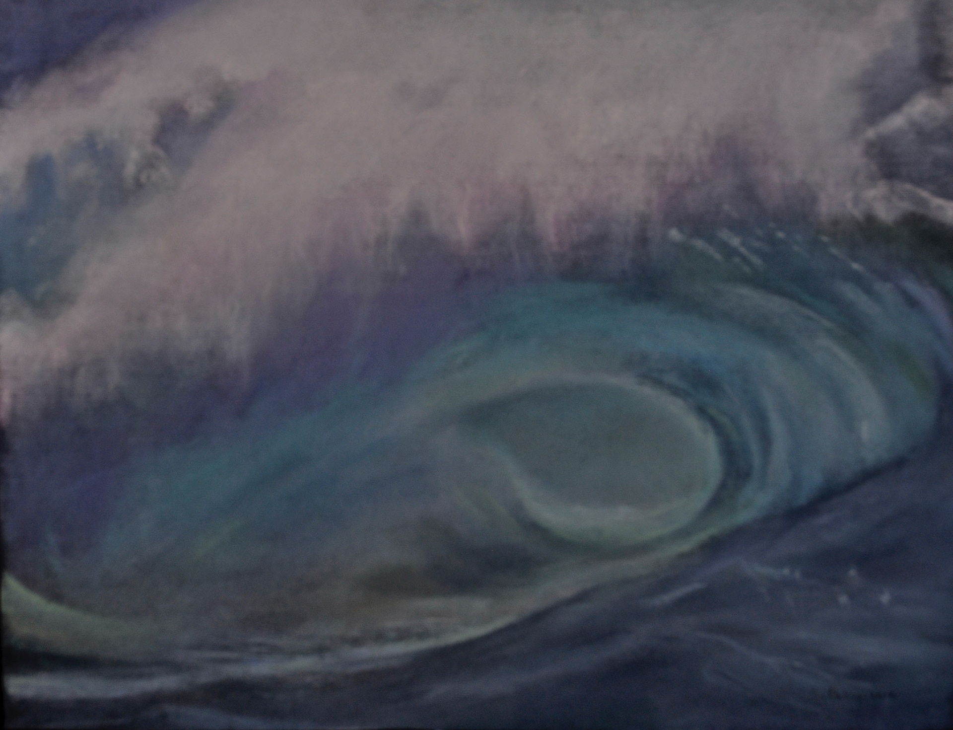  Tunnel-Le Pacifique- Big Sur-Californie-pastel-50X65.