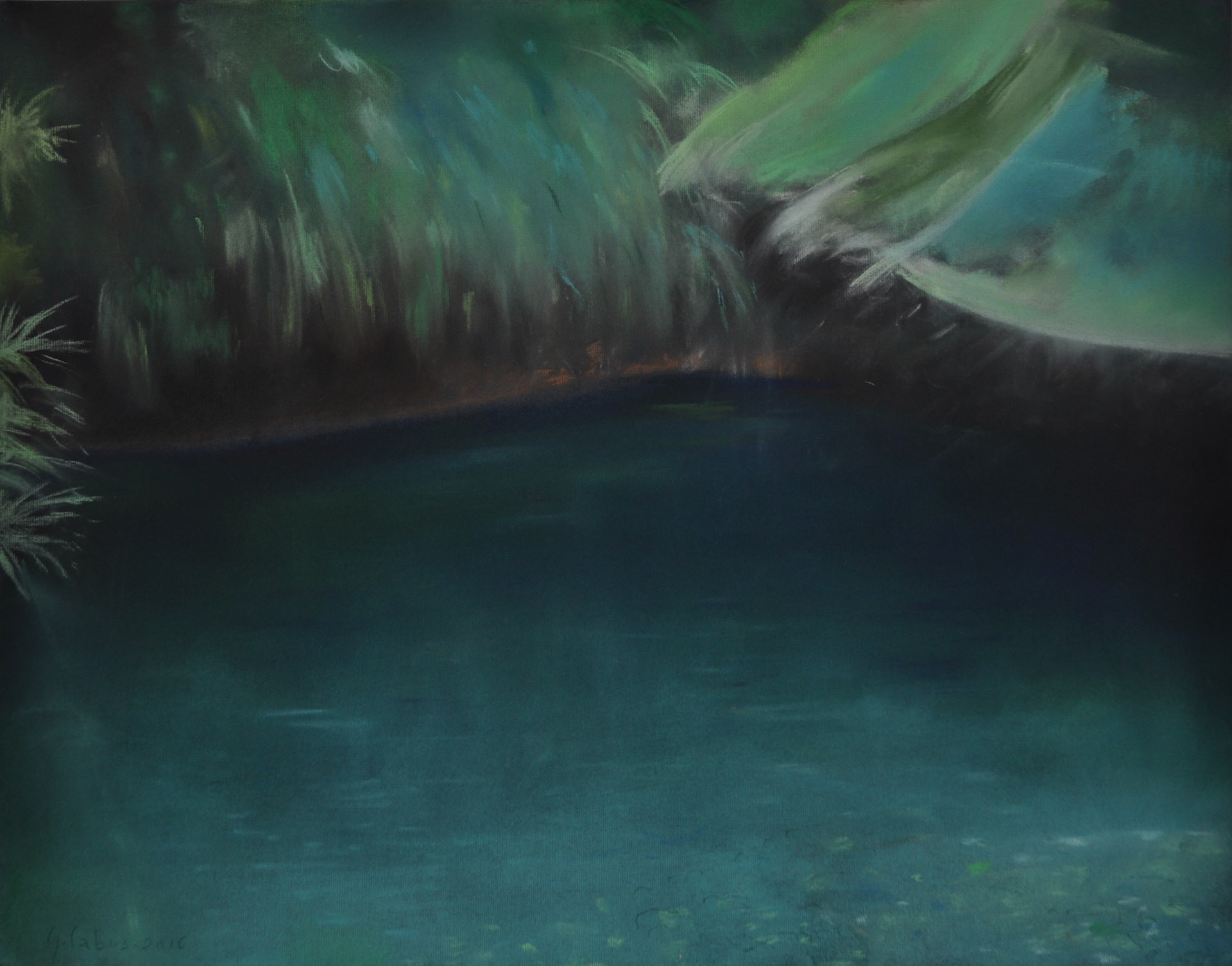 pastel-2016-0,50X0,65 cms-série Tropiques.