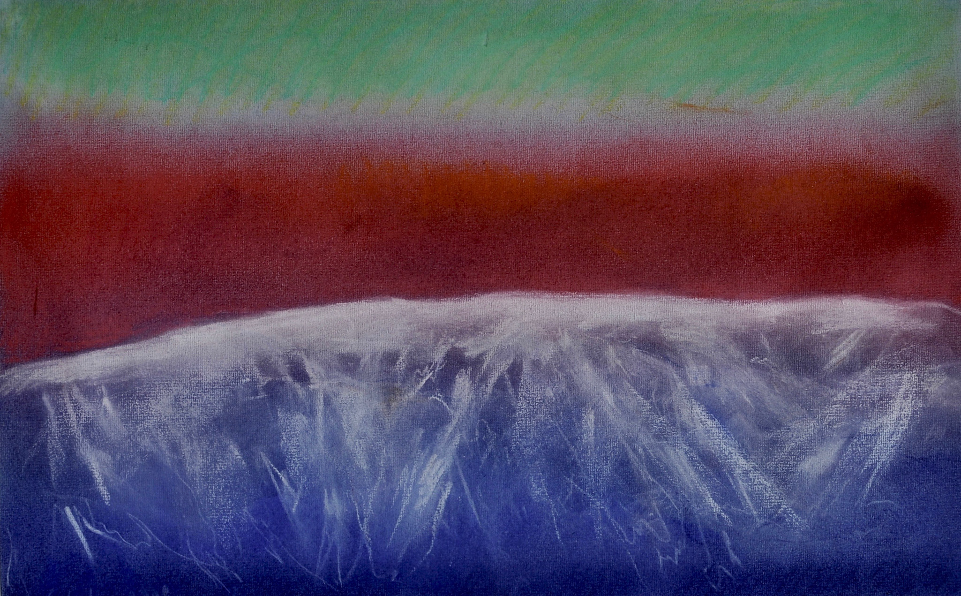 pastel-2017 -32,5x25cms-pemière neige.