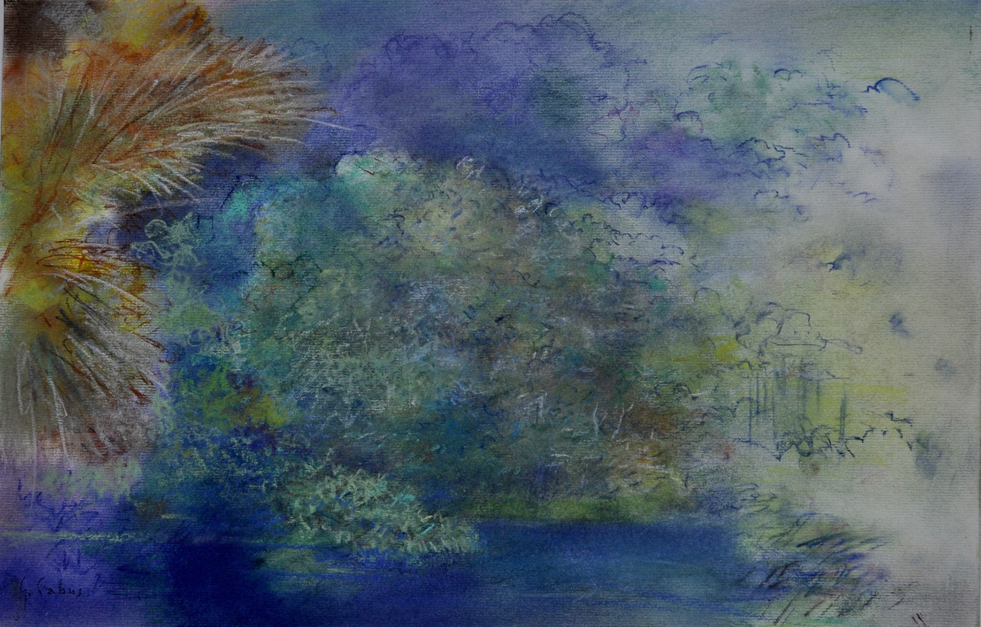 série Tropiques-28 pastels format 50 X65cms dont 6 grands formats