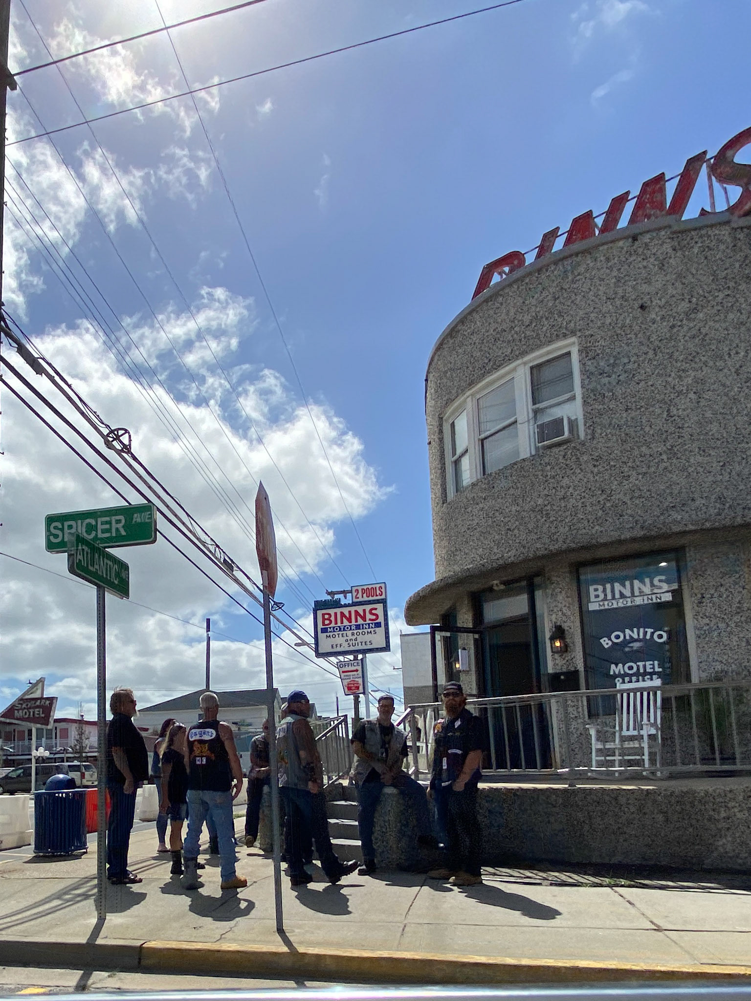 Even without Roar to the Shore, motorcyclists gathered on the streets of Wildwood on Saturday, September 12, 2020. (Jodee Clifford / For The Press)