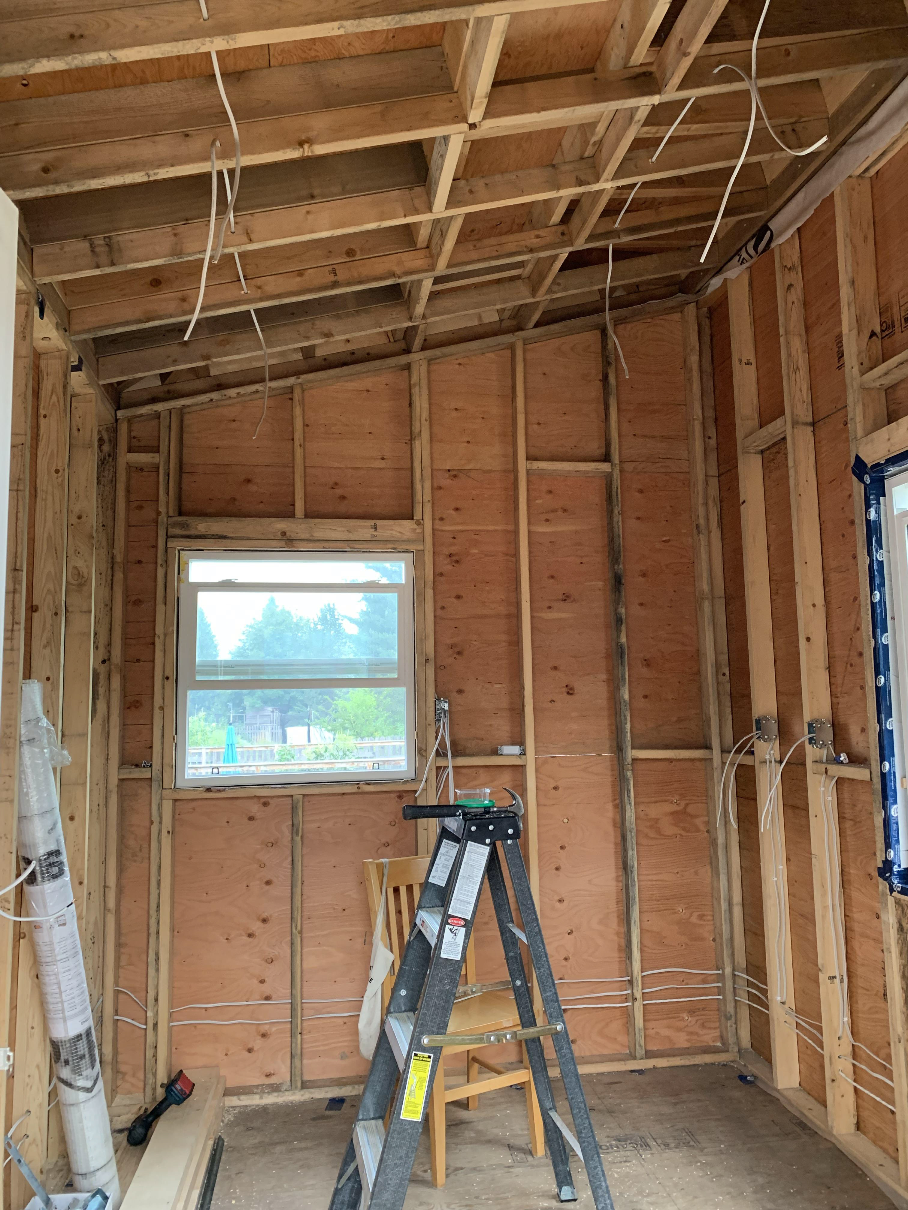 Roughed in electrical