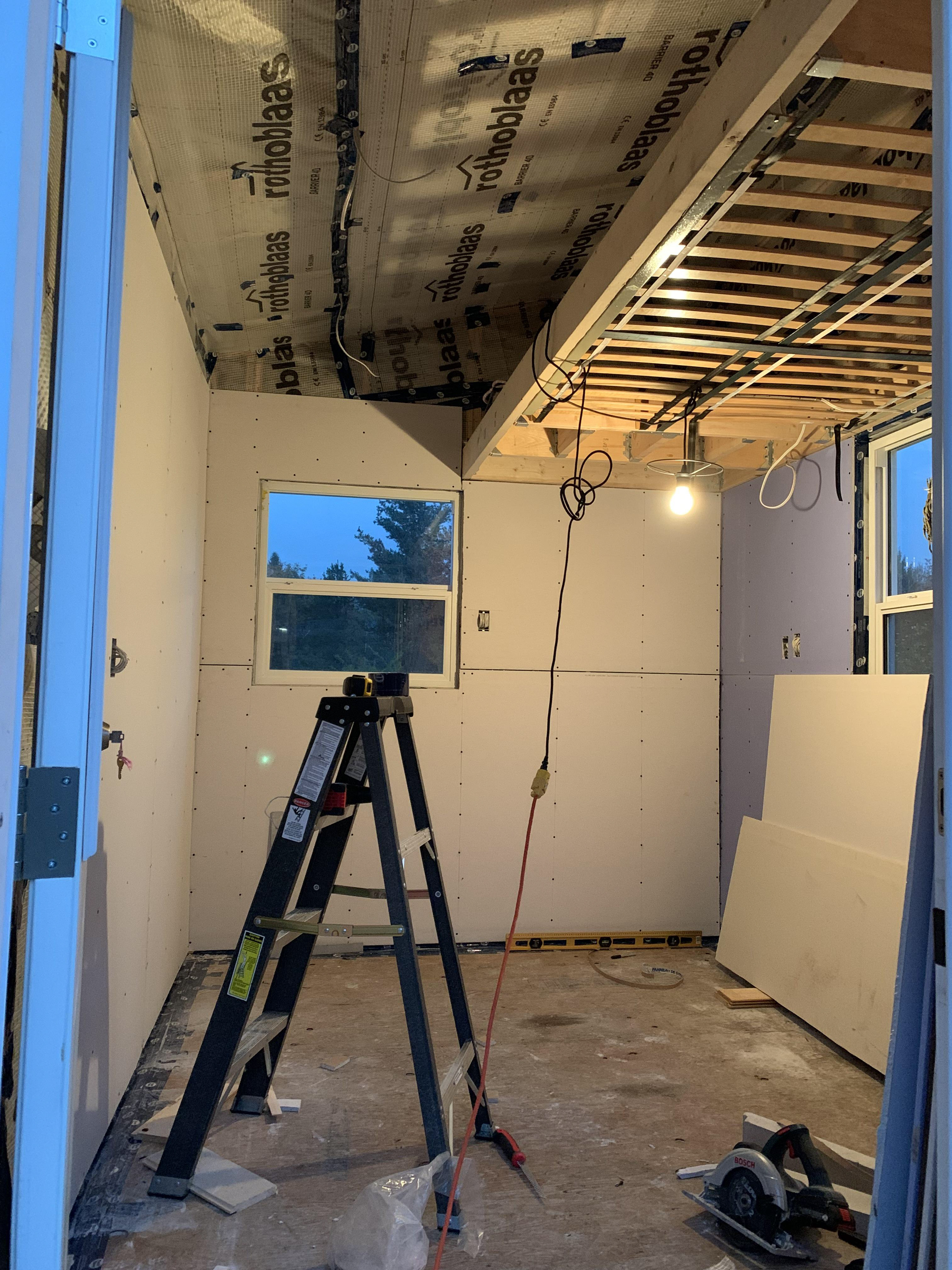 A drywall puzzle