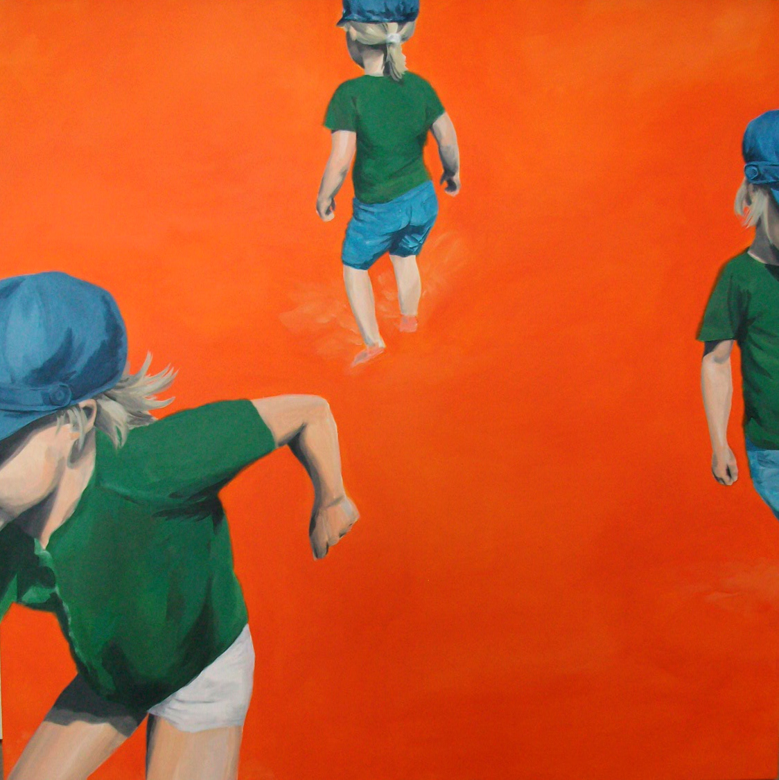 kinderspiel _ anneke _ acryl on canvas _ 100 x 100 cm __ sold __