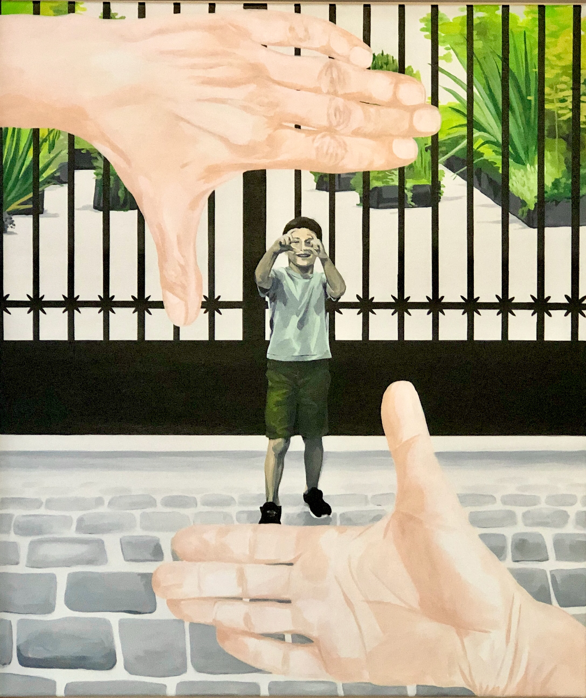 le pétit tchioup parisien (Wim) _ 06.2020 _ acryl on canvas _ 60 x 70 cm