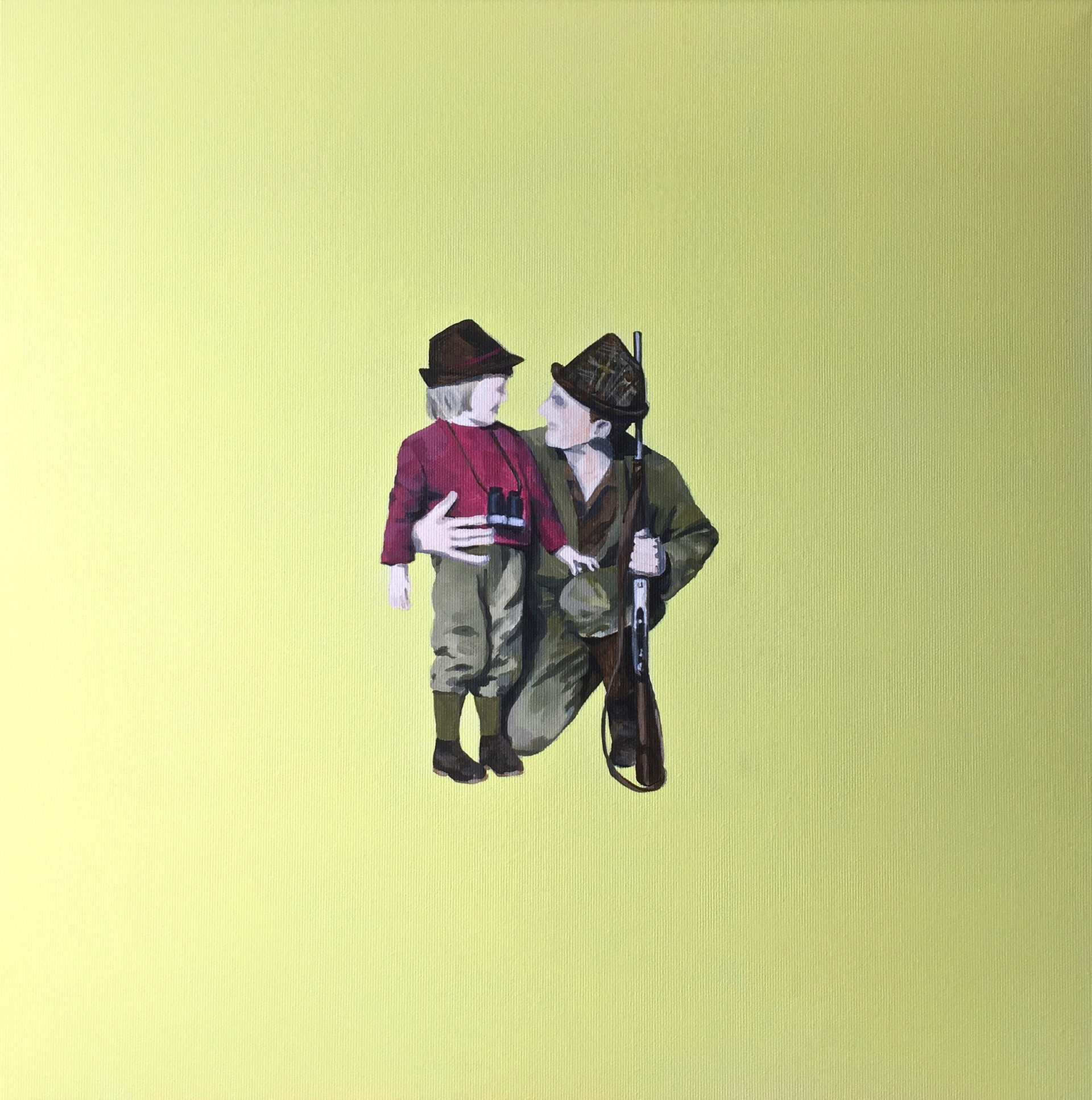 a holy family #11 _ catch _ 02.2015   acryl on canvas 50 x 50 cm __ sold __