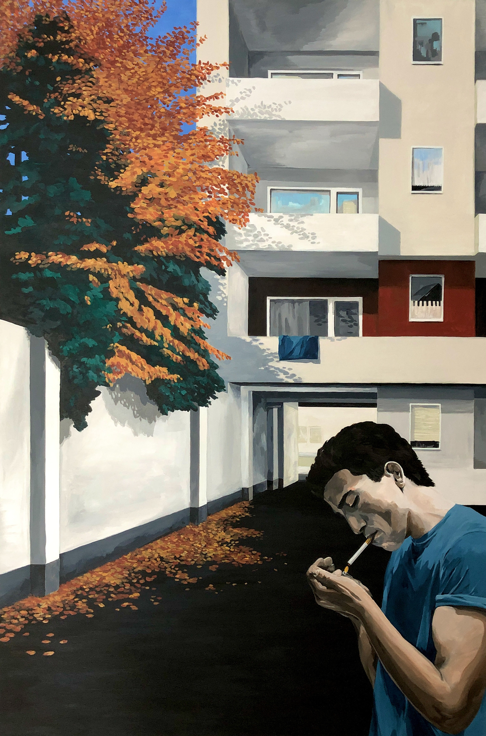 autumn glow (fakri) _ 2.2021 _ aoc _ 100 x 120 cm