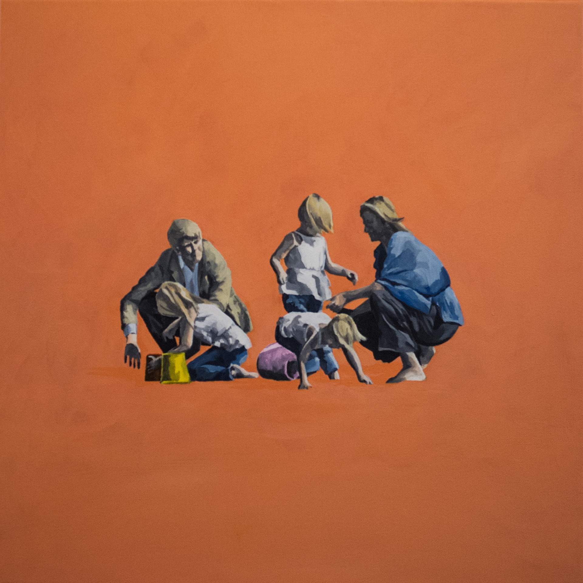 a holy family #8 _ crowned _ 10.2013   acryl on canvas 50 x 50 cm