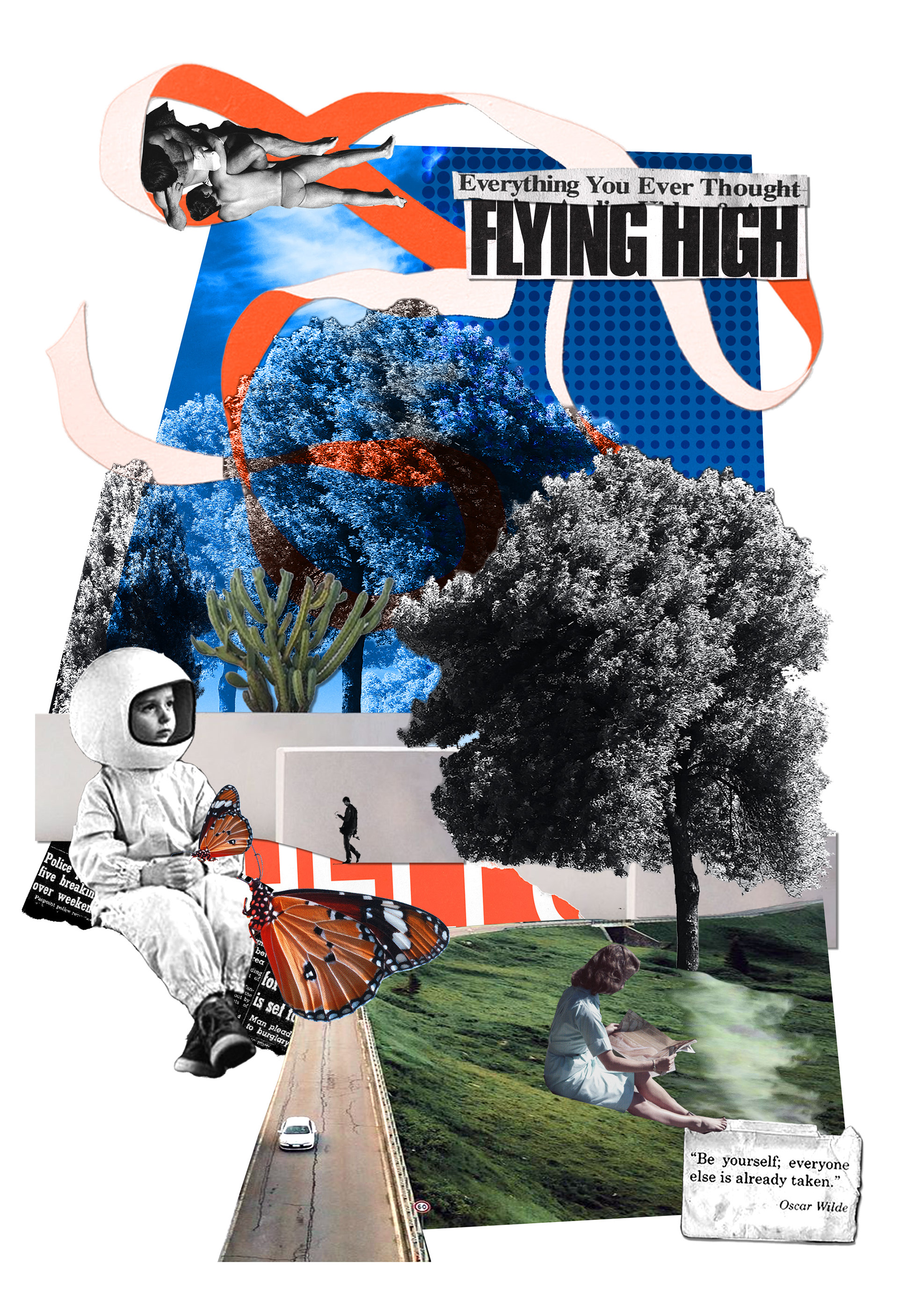 FLYING HIGH _ digital collage