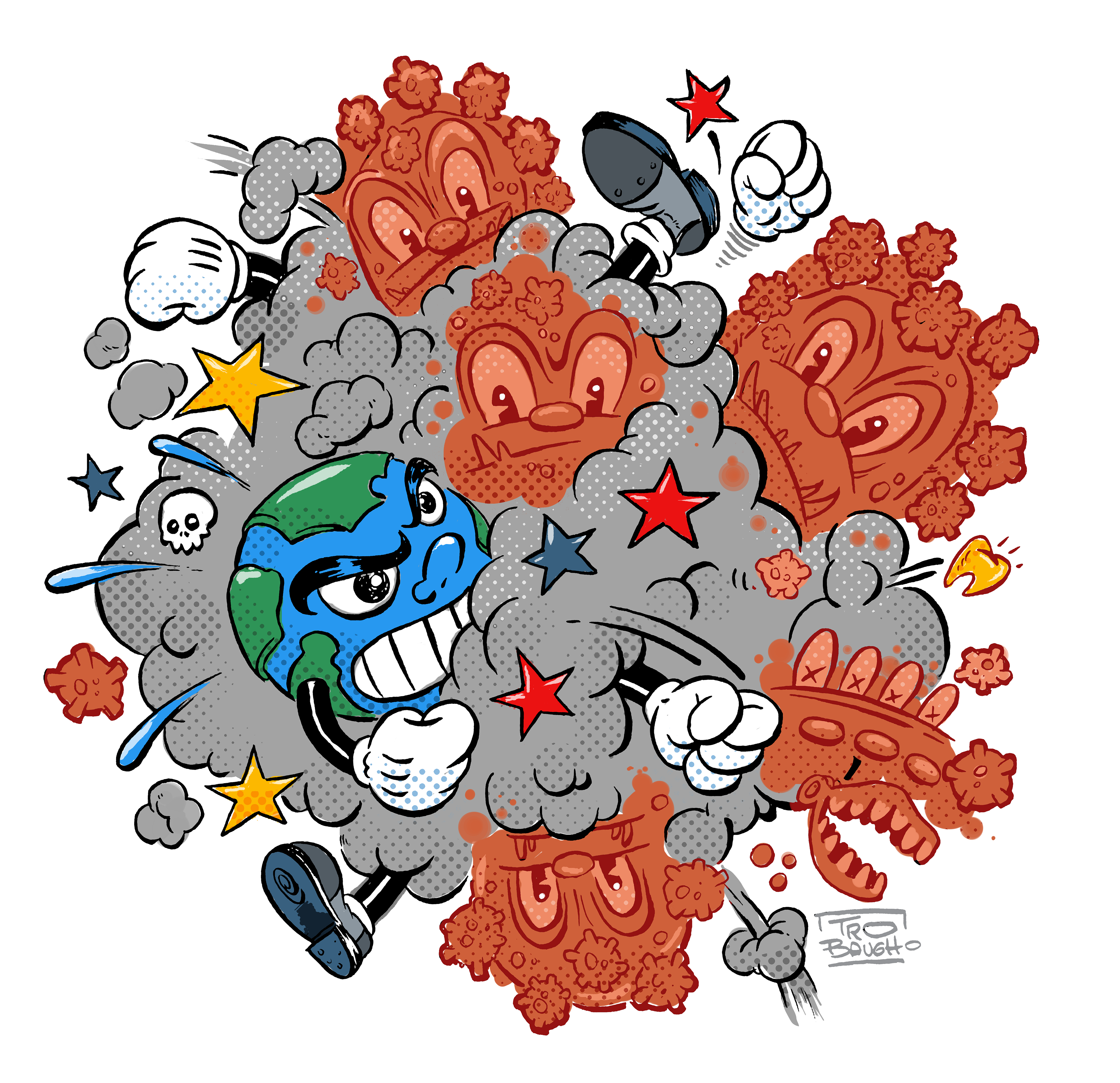 Earth battles Covid-19, 2020