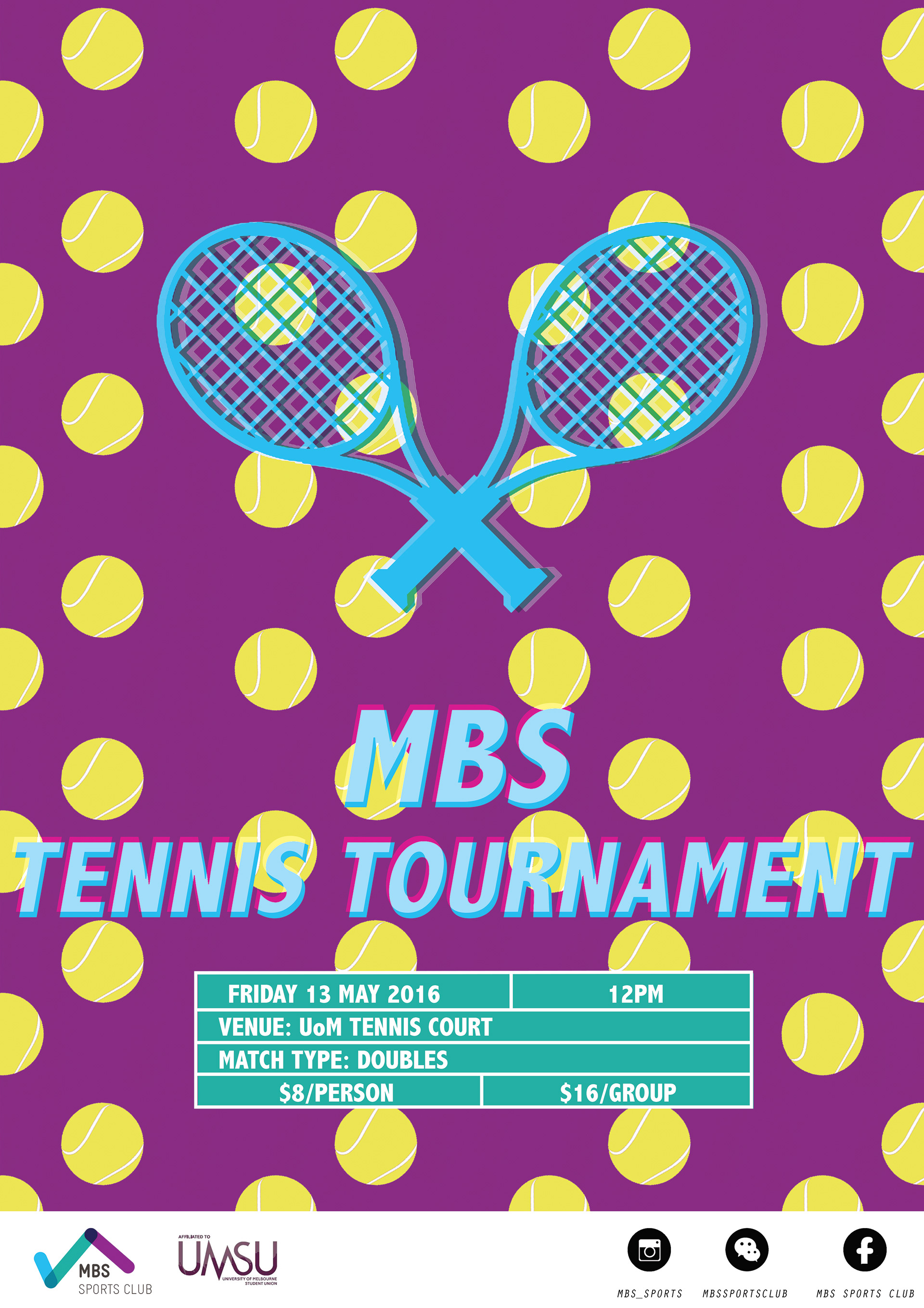 Tennis Event Poster