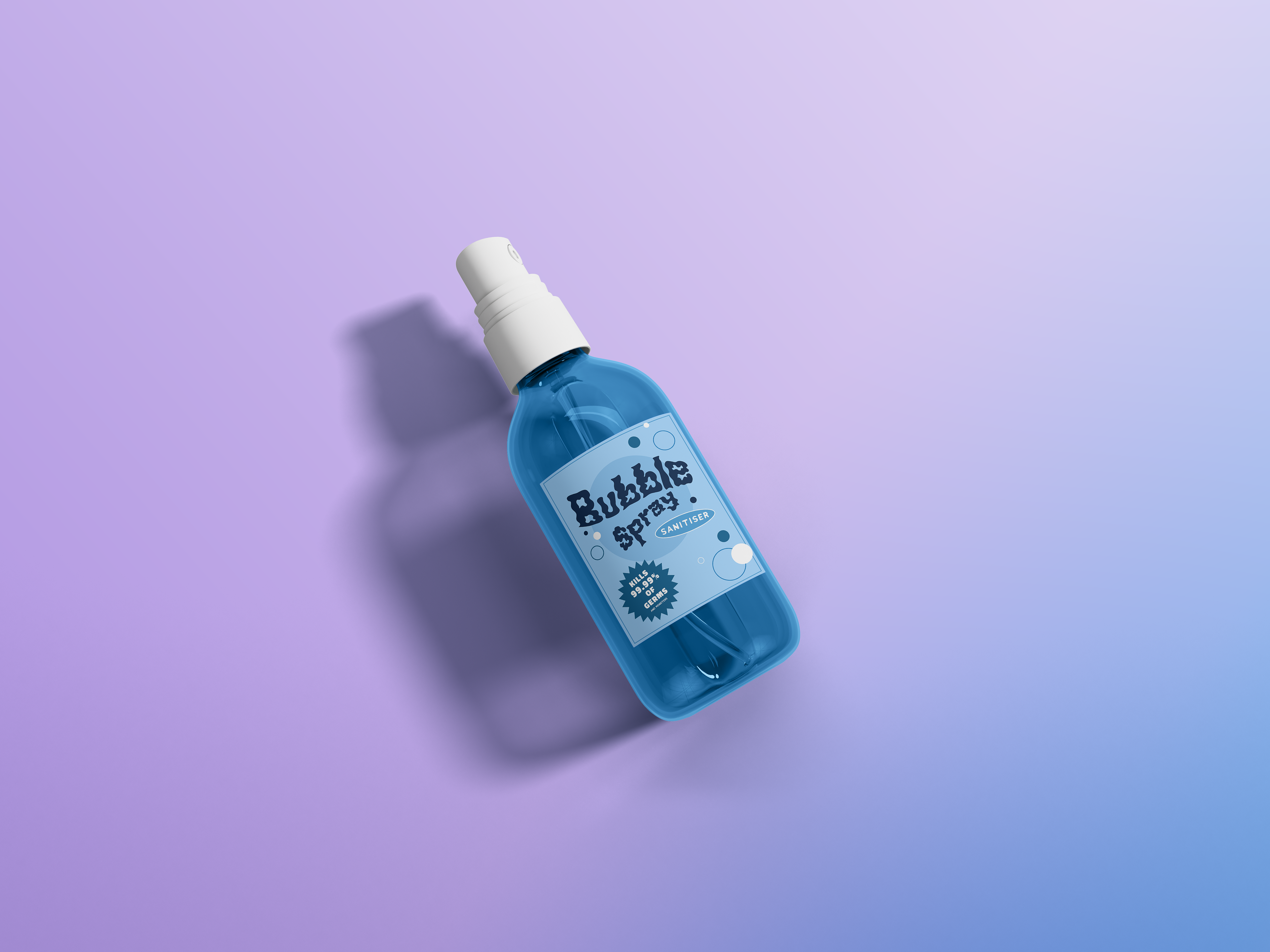 Bubble Spray Sanitiser Mock-up