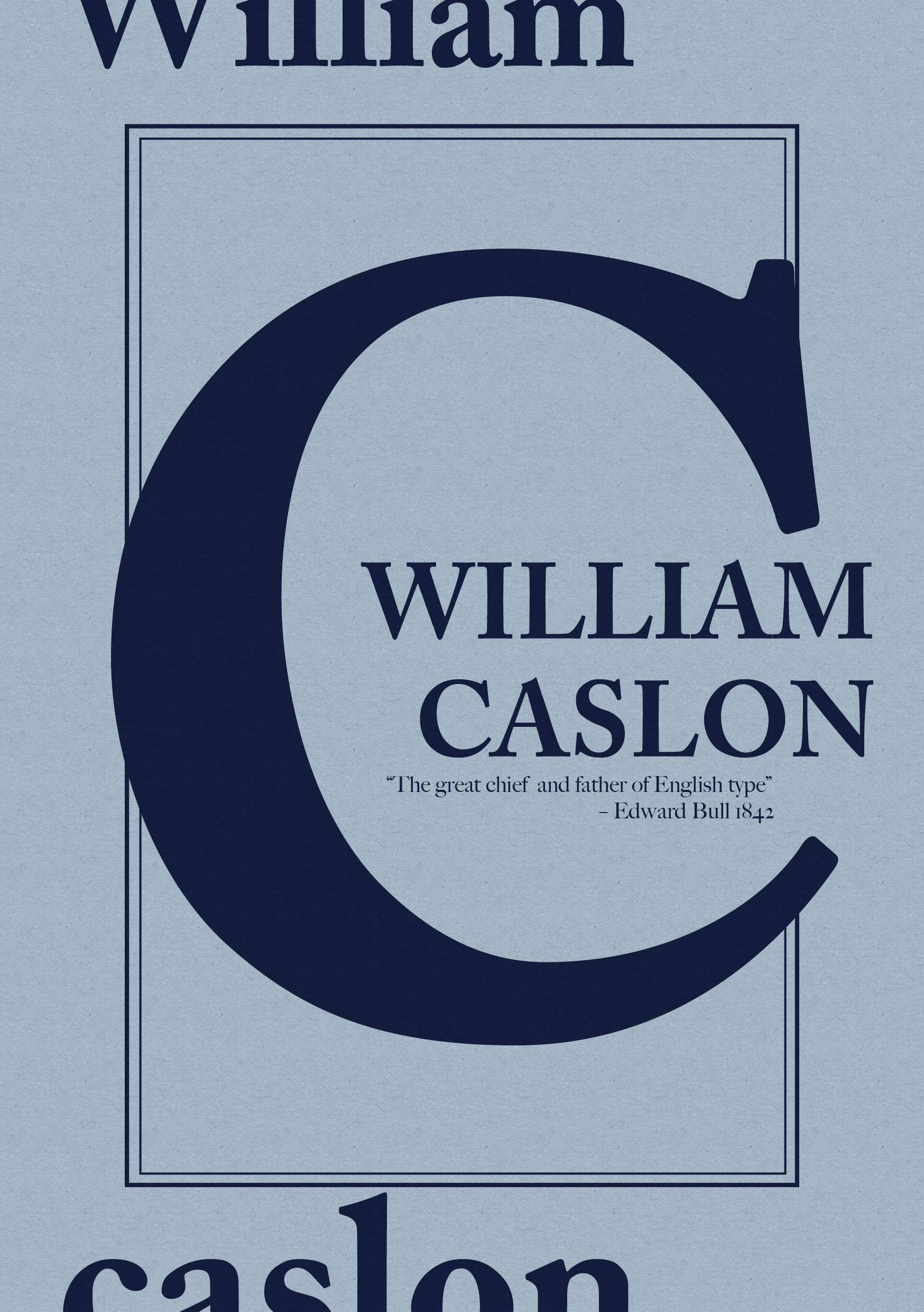 Caslon Typography Poster Design 2