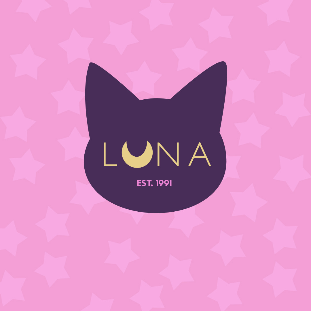 LUNA Cafe Logo Design