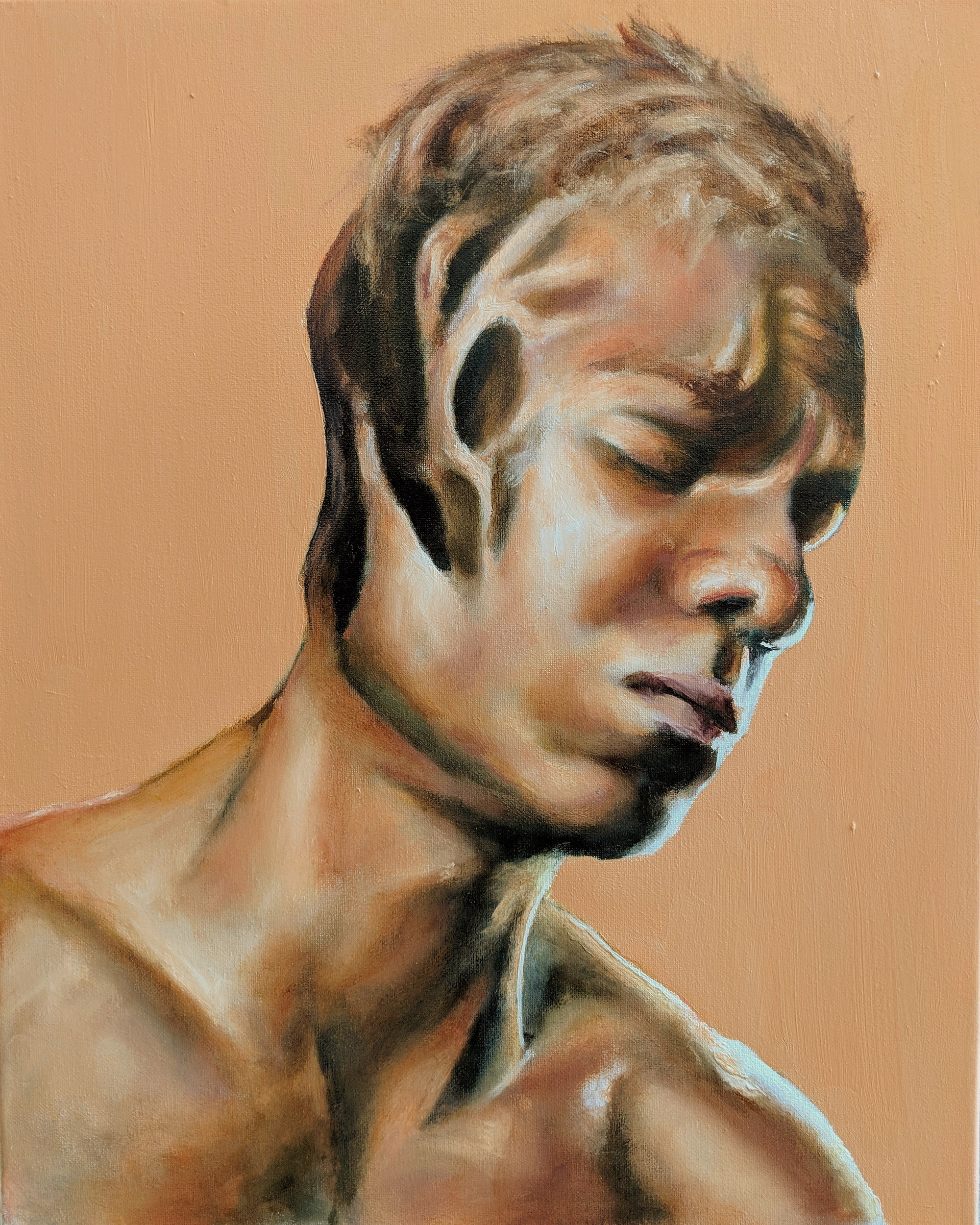 Hear No Evil, Oil on Canvas, 16" x 20", 2018
