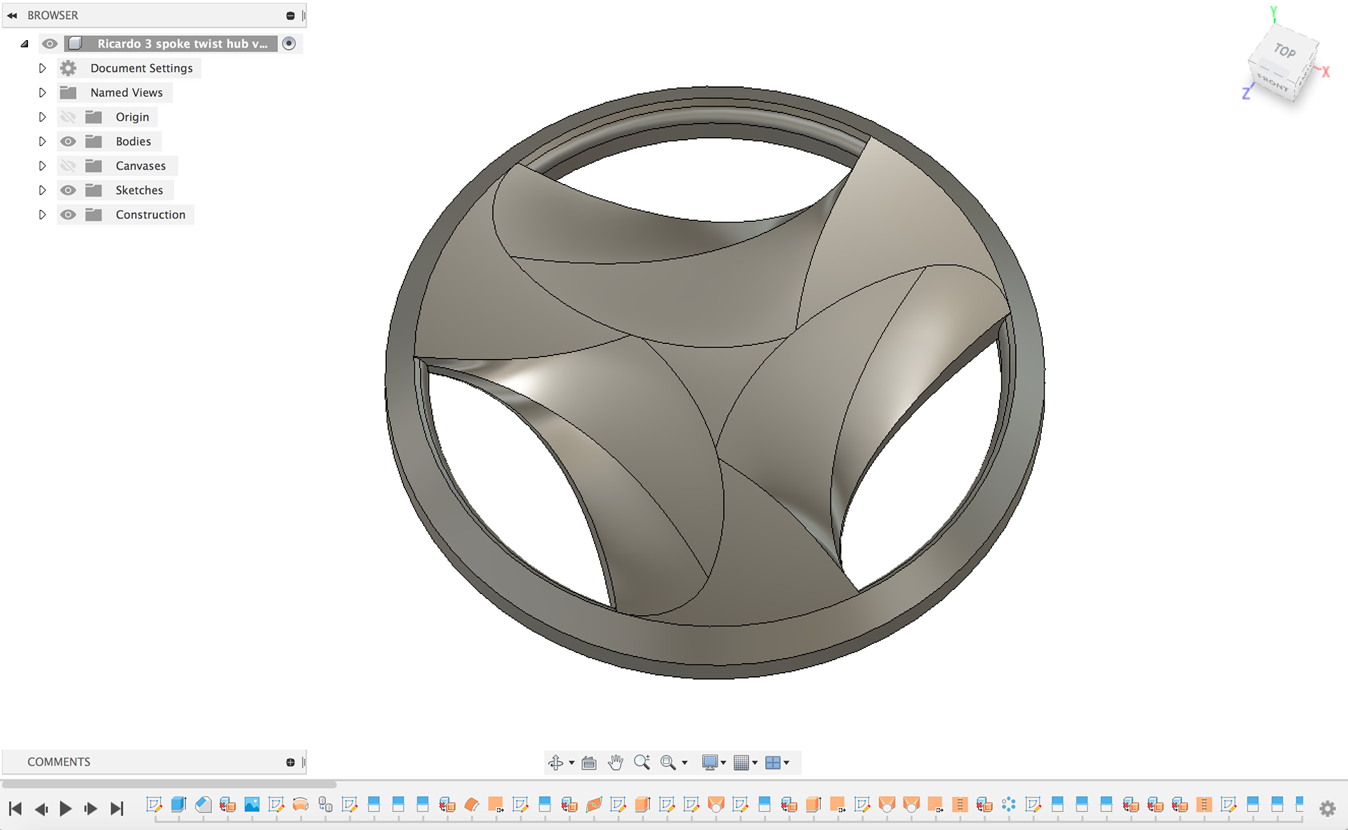 CAD built in Fusion 360