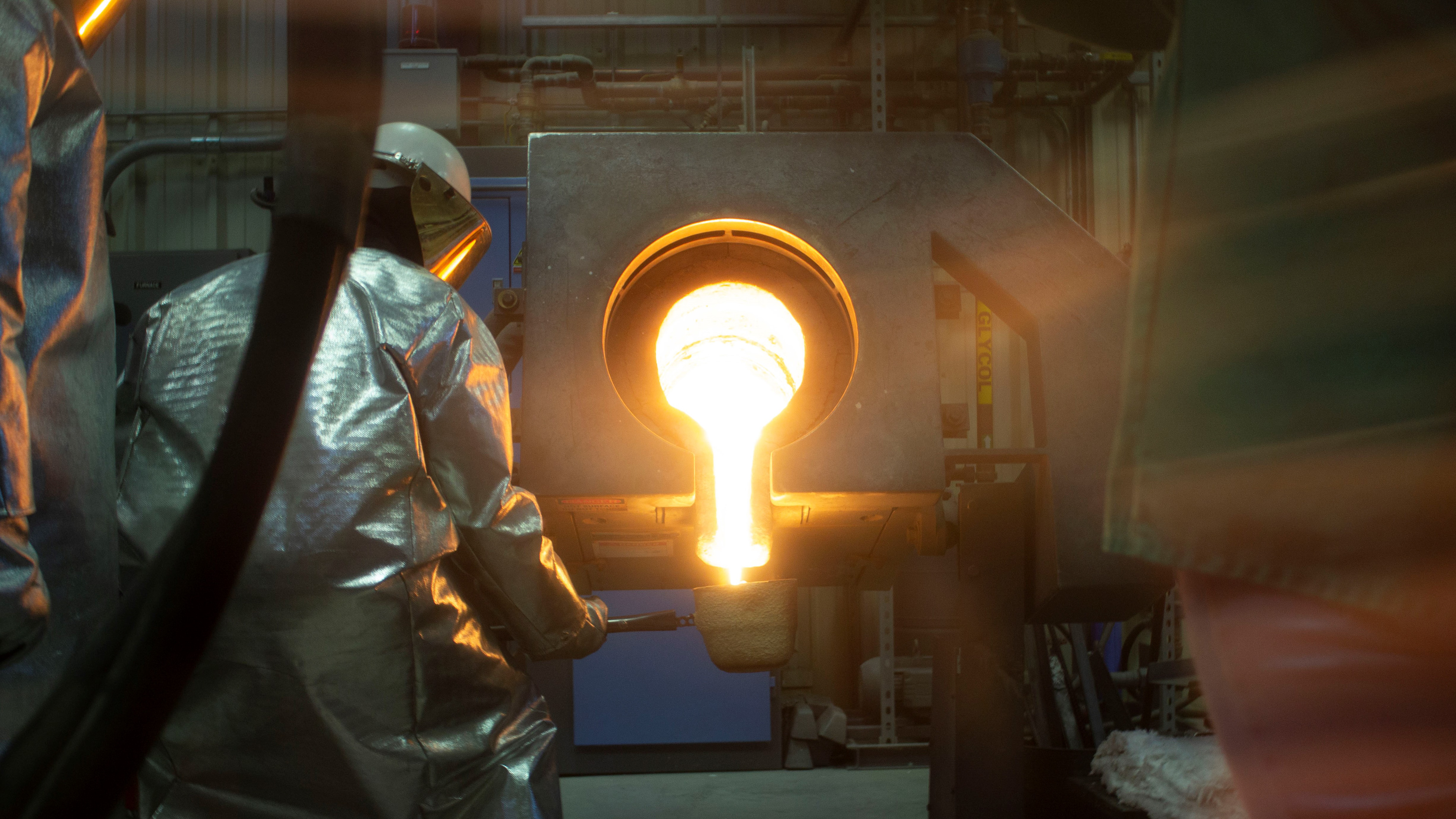 Melting the steel