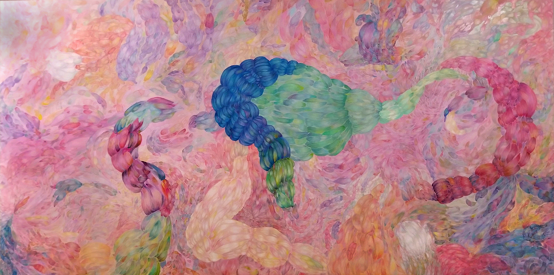 Oil on Aluminum Panel, 8 x 4 feet