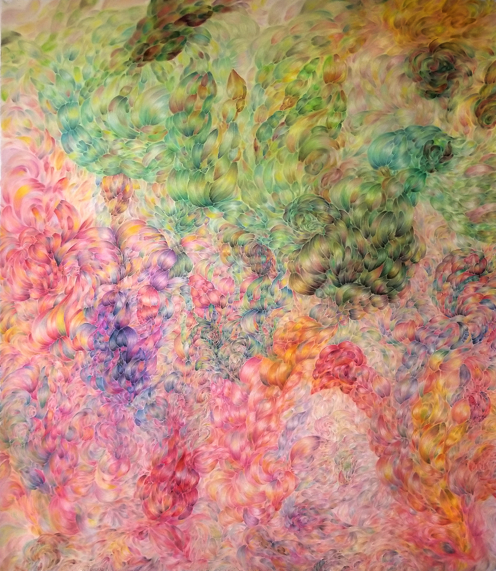 Pastel and Pencil on Paper, 6 x 5 feet