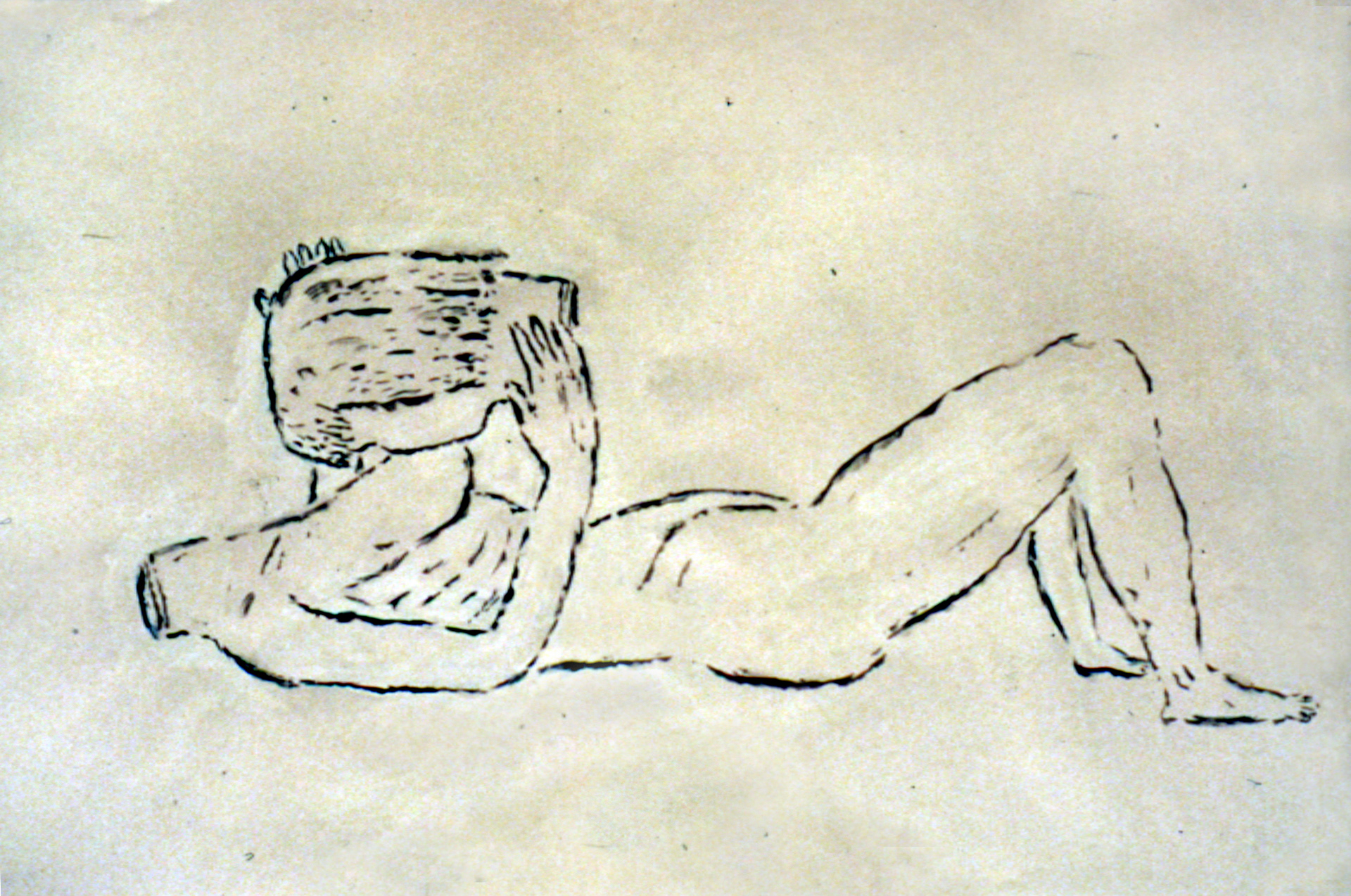 Nurse, 2002, Ink and Guache on Paper 36" x 24"