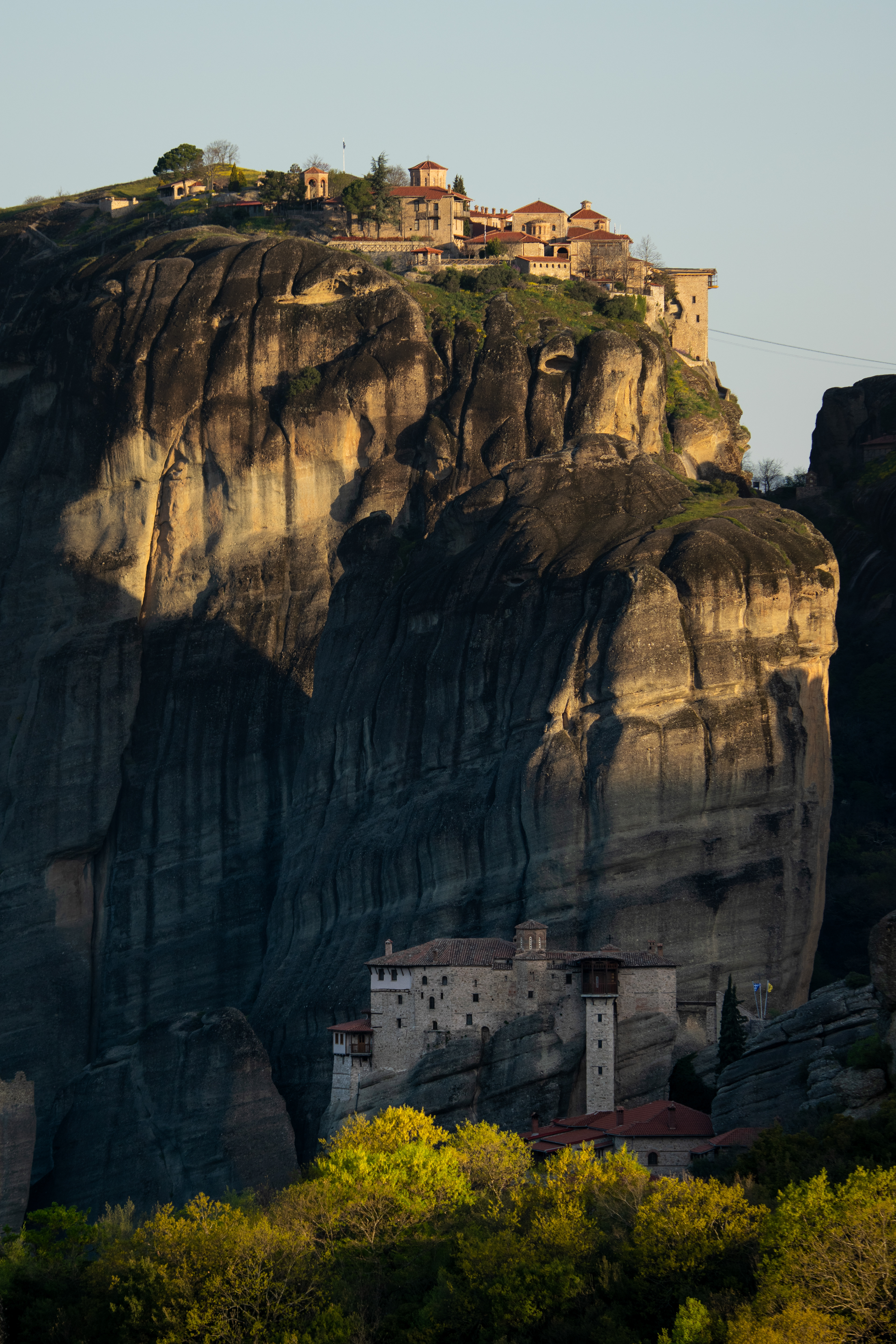 Monasteries of Agias Barababas & Great Meteoron • Meteora, Kastraki, Central Greece • NikonD5300 180mm f/5.3 1/80 ISO100