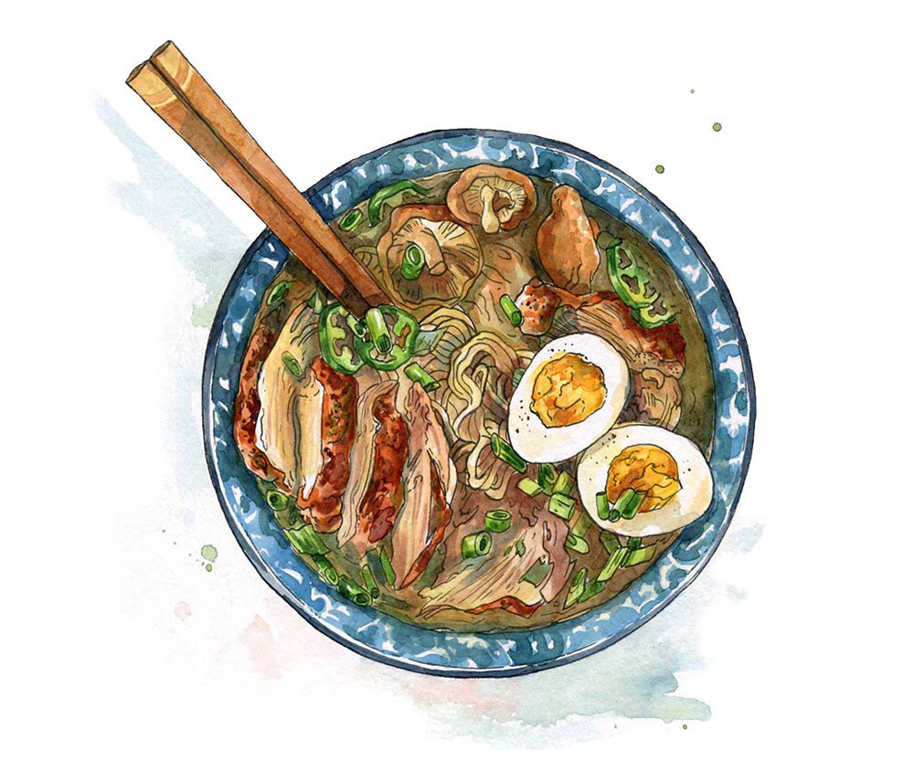 Onomichi Menu Illustrations