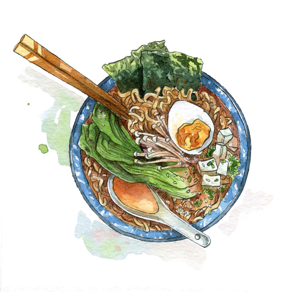 Onomichi Menu Illustrations