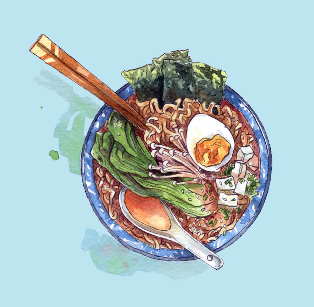 Onomichi Menu Illustrations