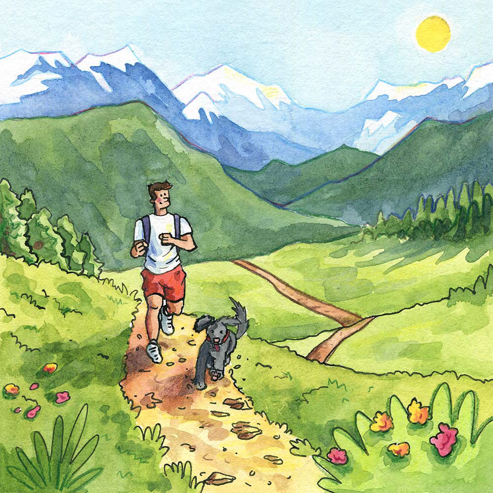 'Rain Alarm' App Illustrations