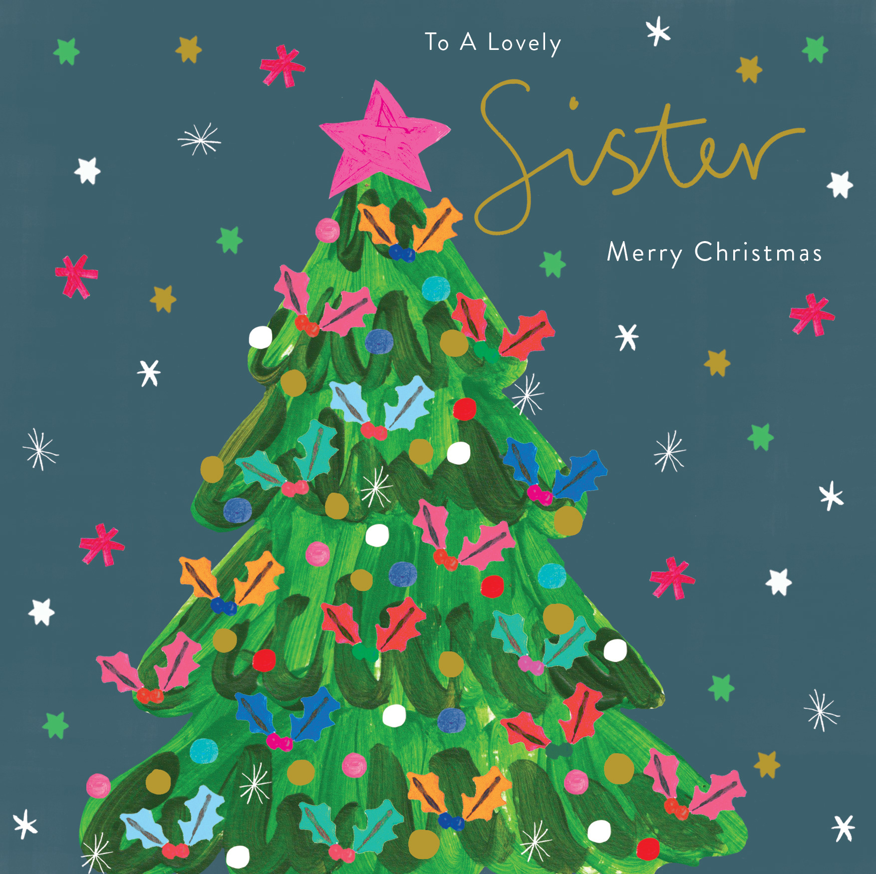 Christmas floral brights range- Christmas tree