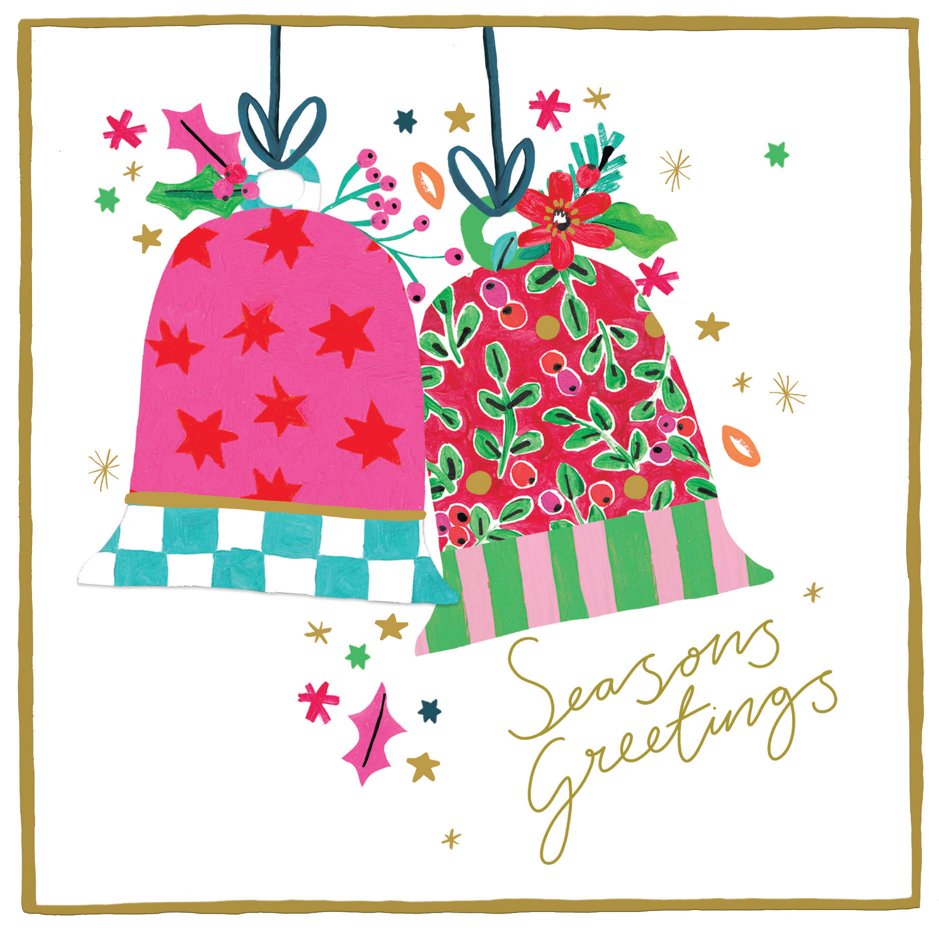 Christmas floral brights range- jingle bells