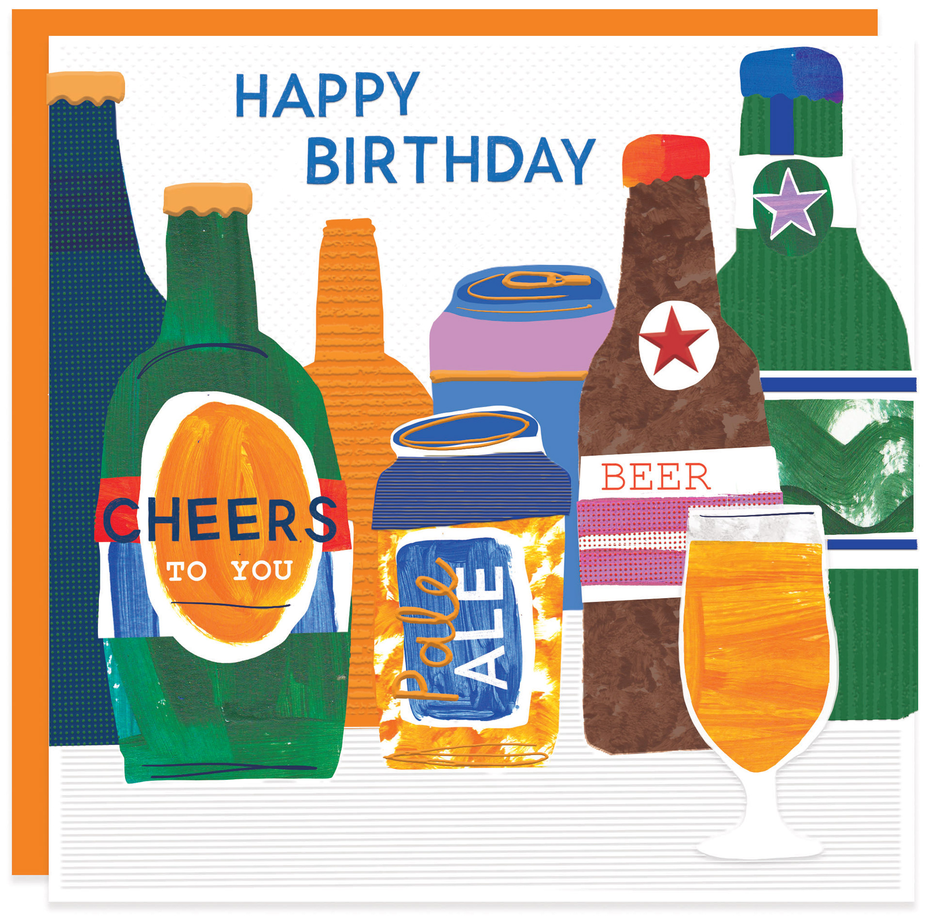 Beer theme birthday card Ling Design