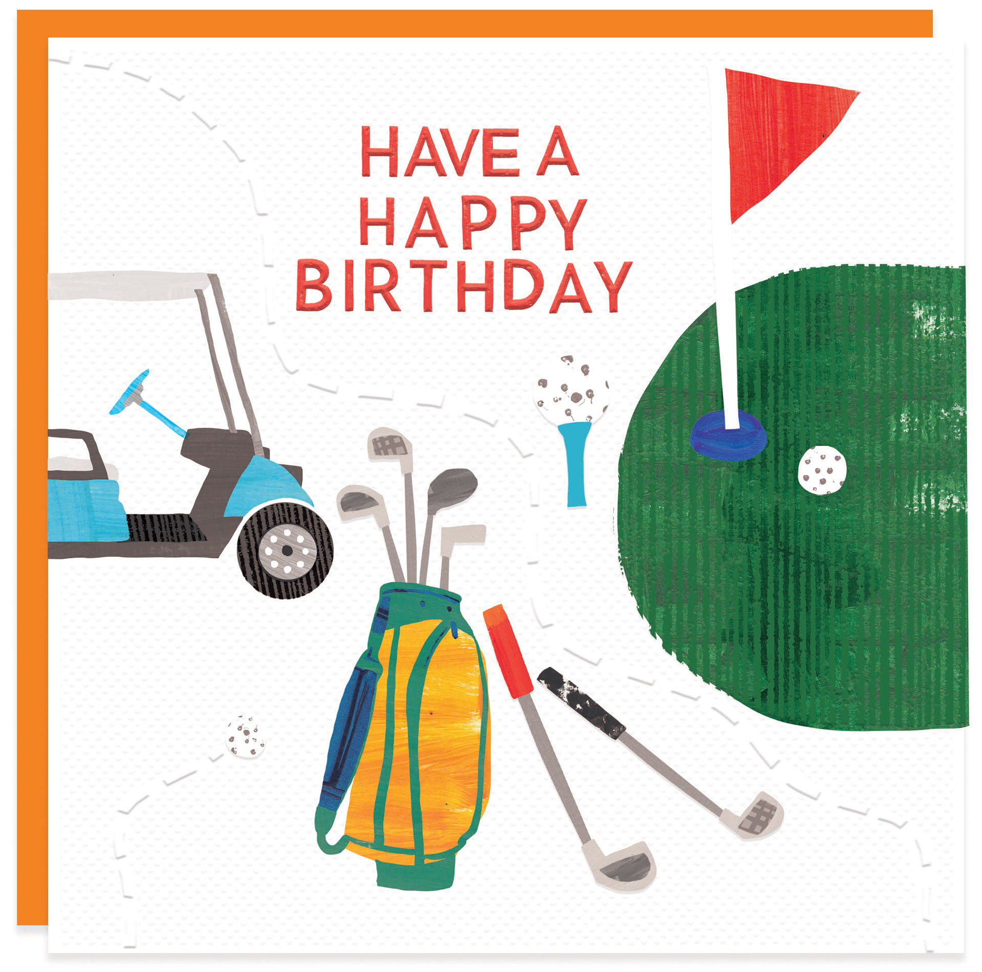 Golfing birthday card Ling Designs