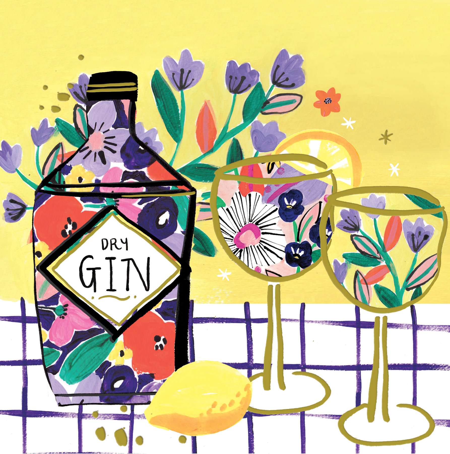 General Birthday part of a floral brights range