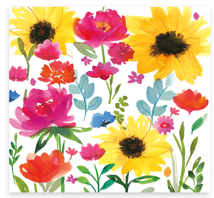 Floral used in a Sainsbury's everyday card