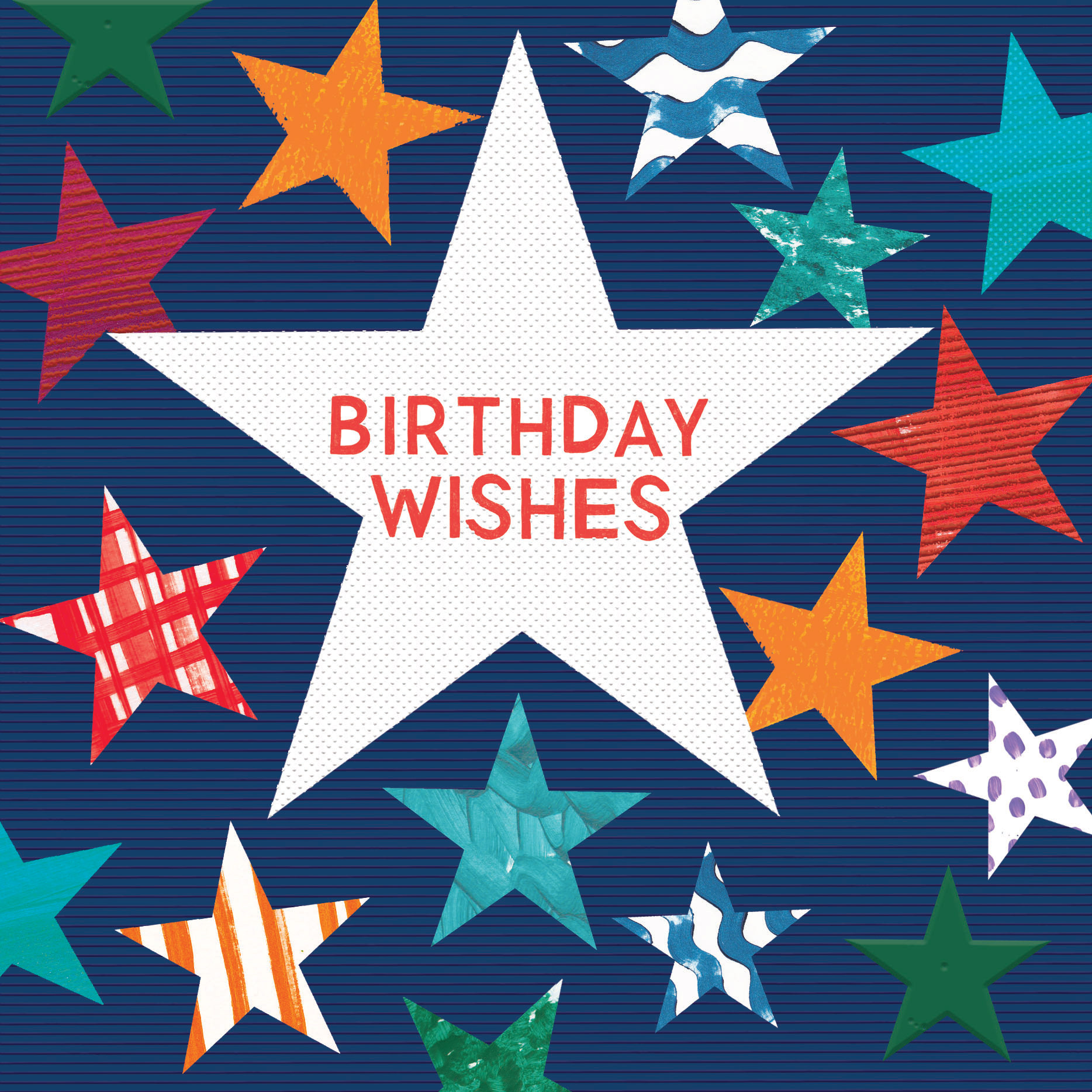 General star birthday card Ling design