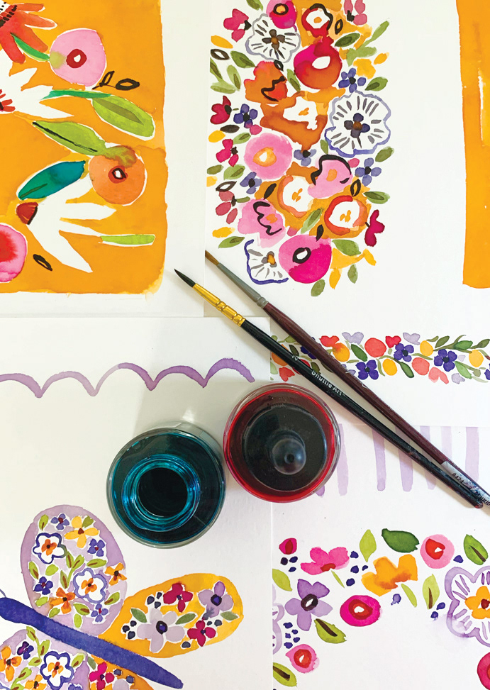 Selection of original paintings for the range