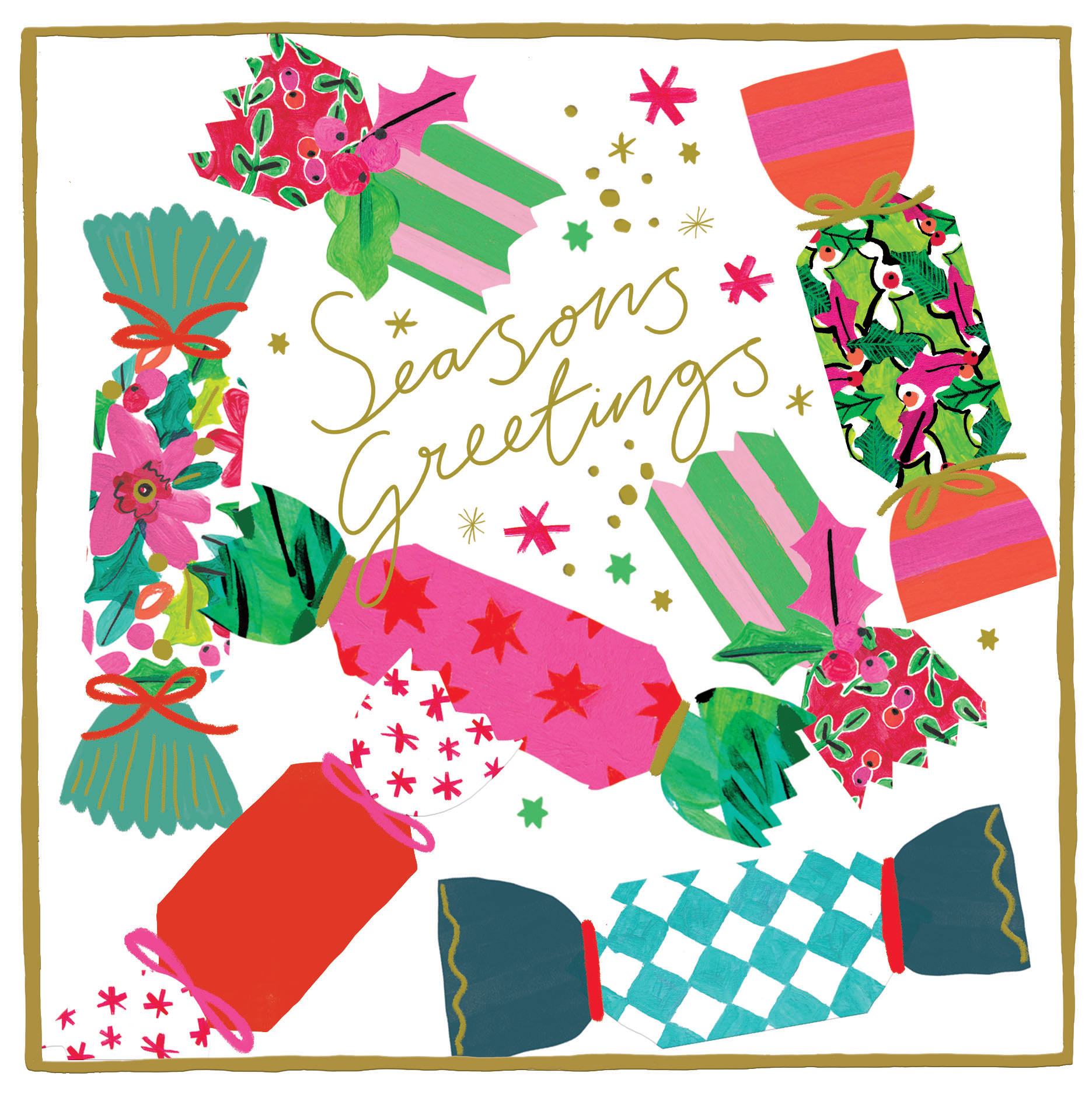 Christmas floral brights range- Crackers
