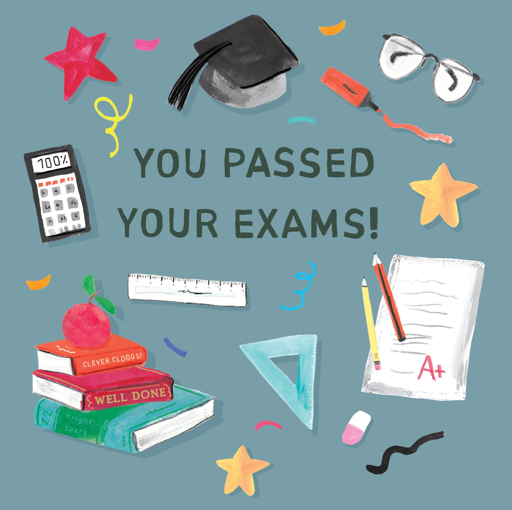 School Icon 'You've Passed' Card