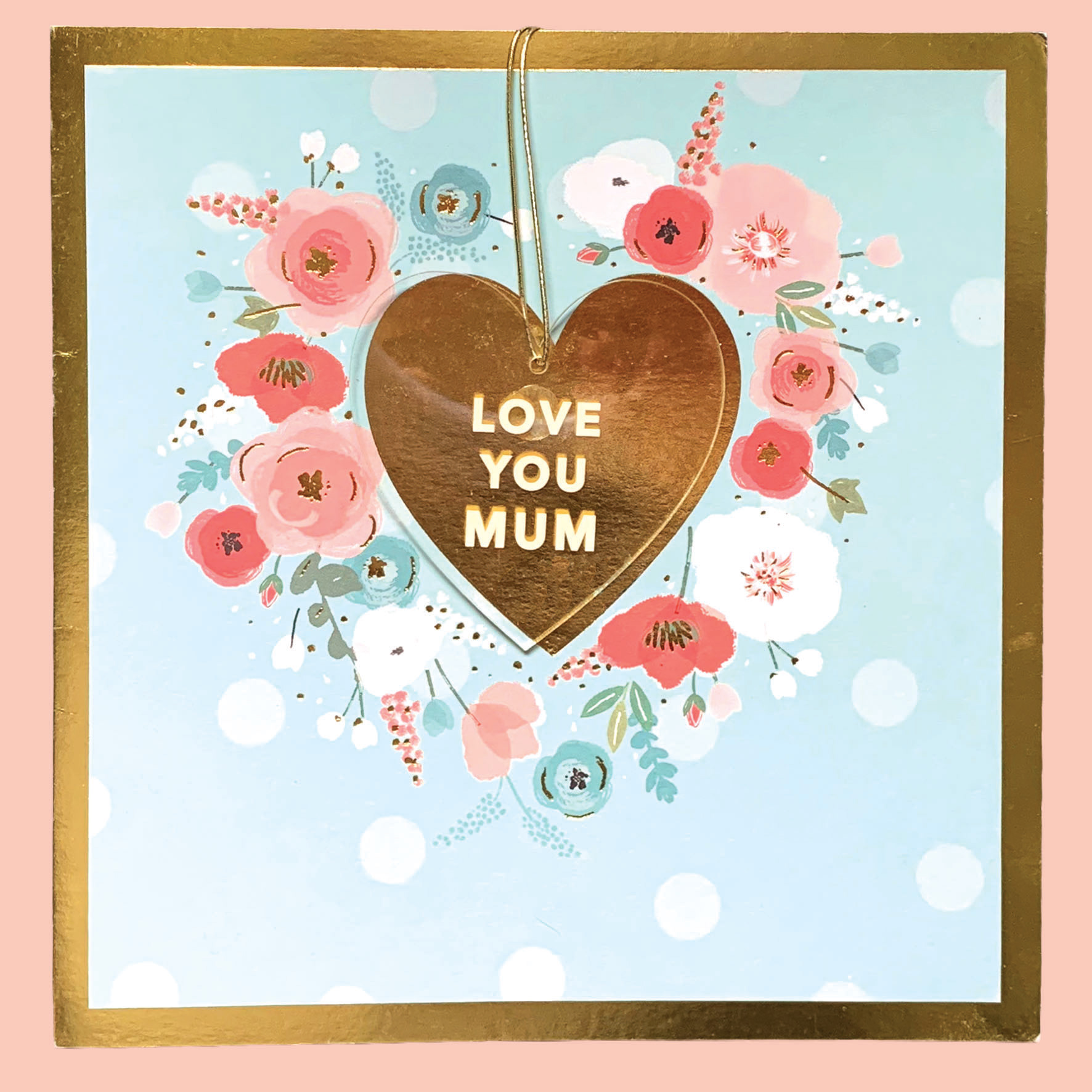 Sainsbury's Mother's perspex keepsake card