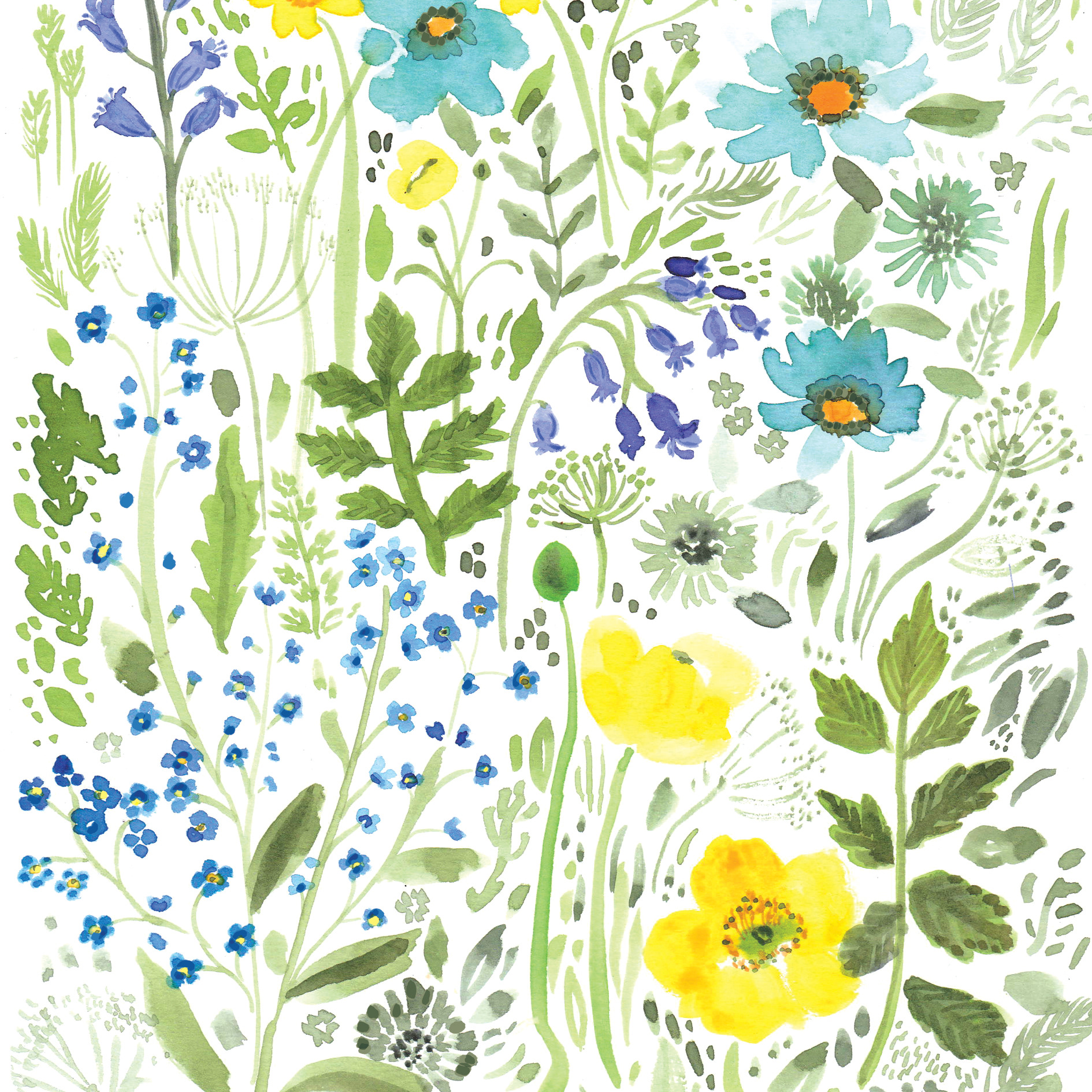 Inky Floral inspired by Chelsea Flower Show '23