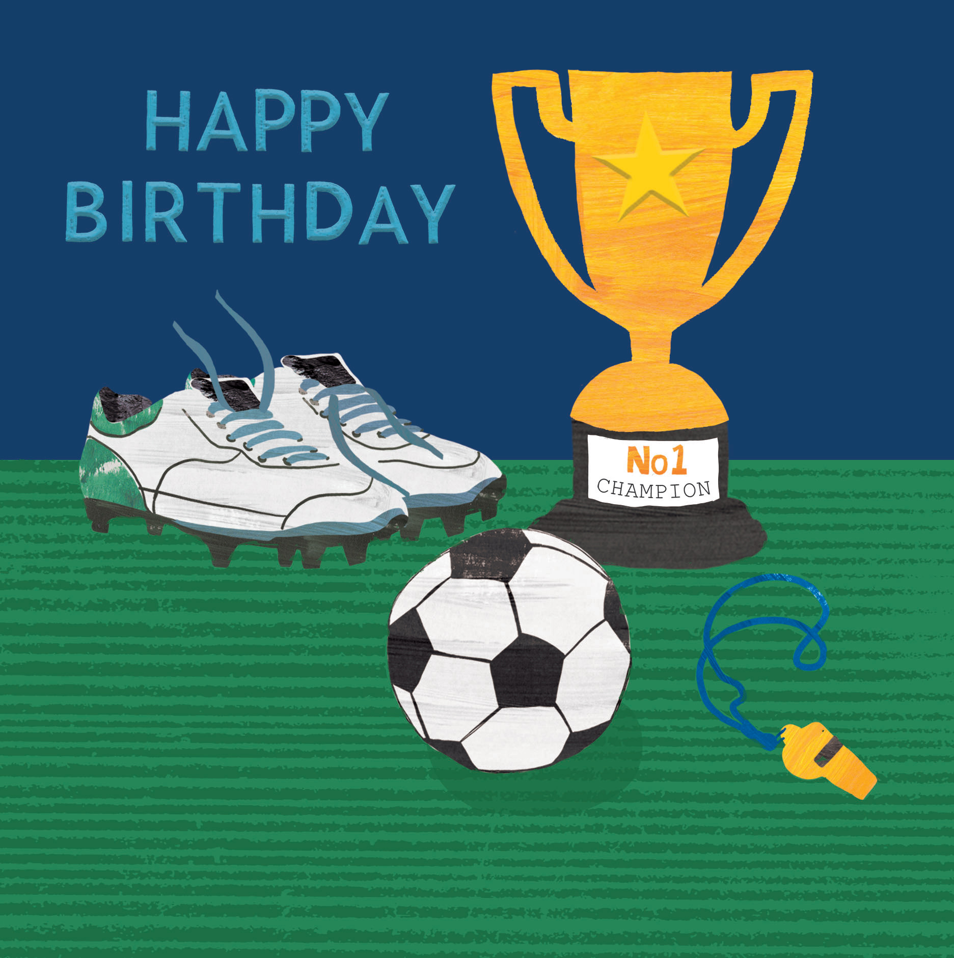 Football birthday card Ling Designs