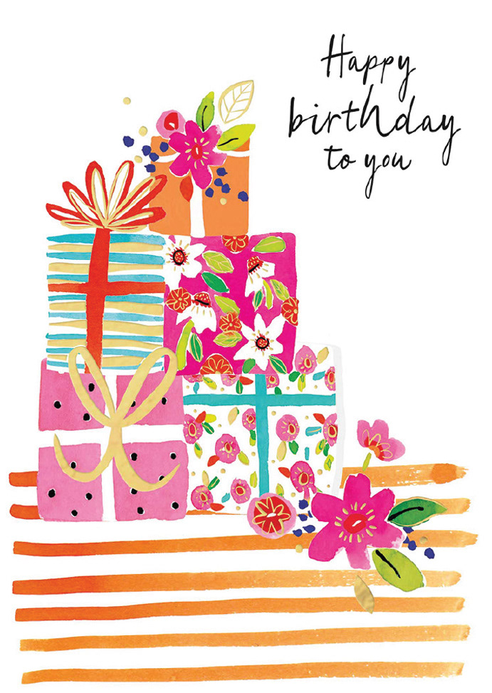 Bright present illustration for Summer Vera range