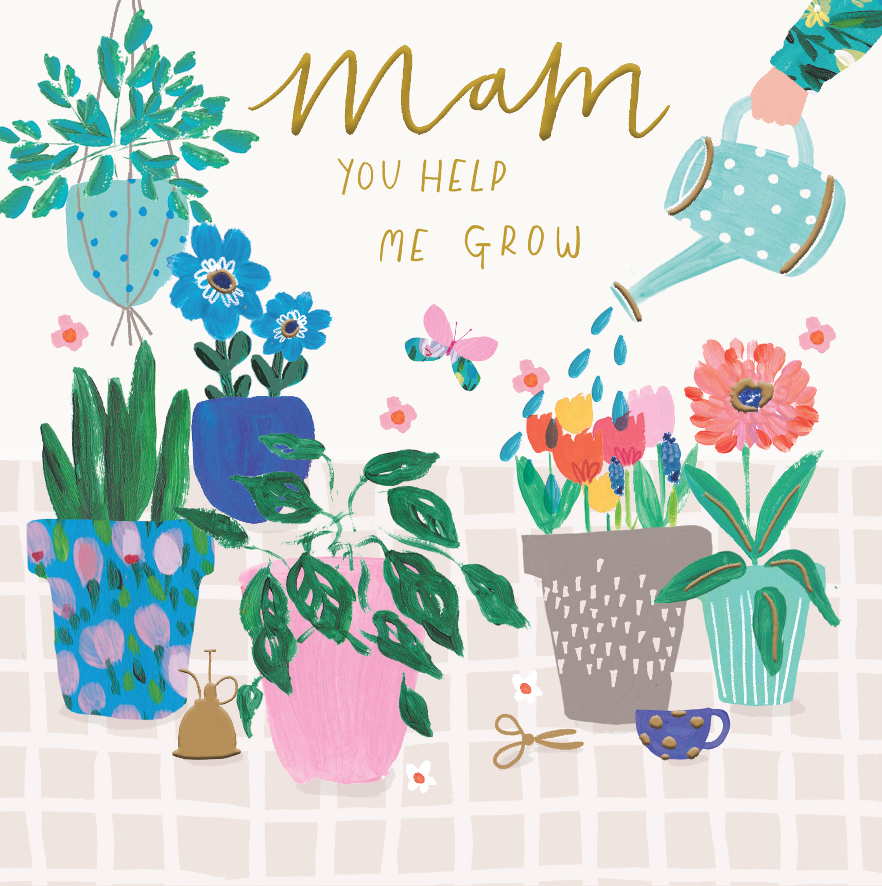 Painterly house plants for Mother's Day
