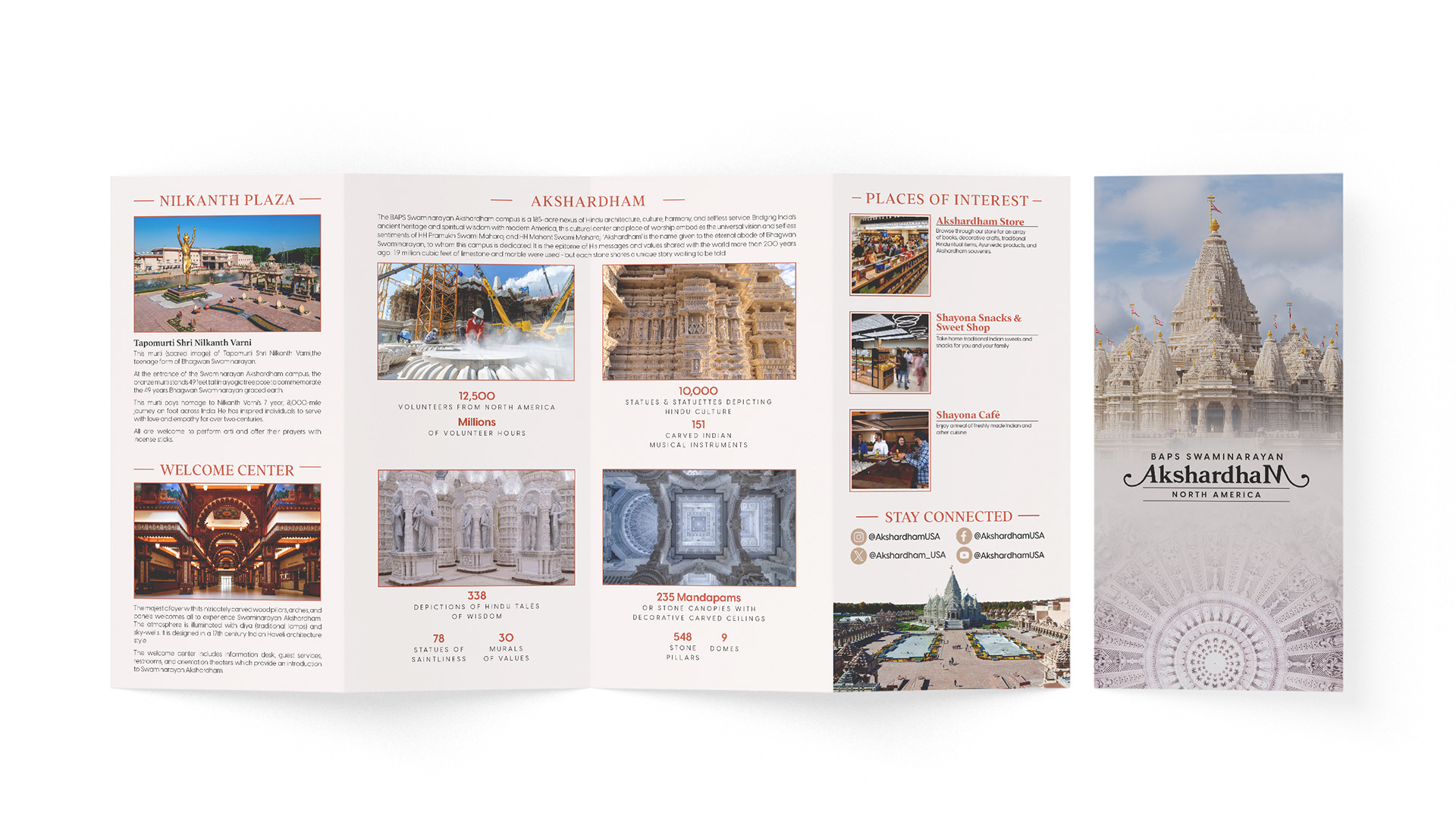 Akshardham North America - Brochure Design